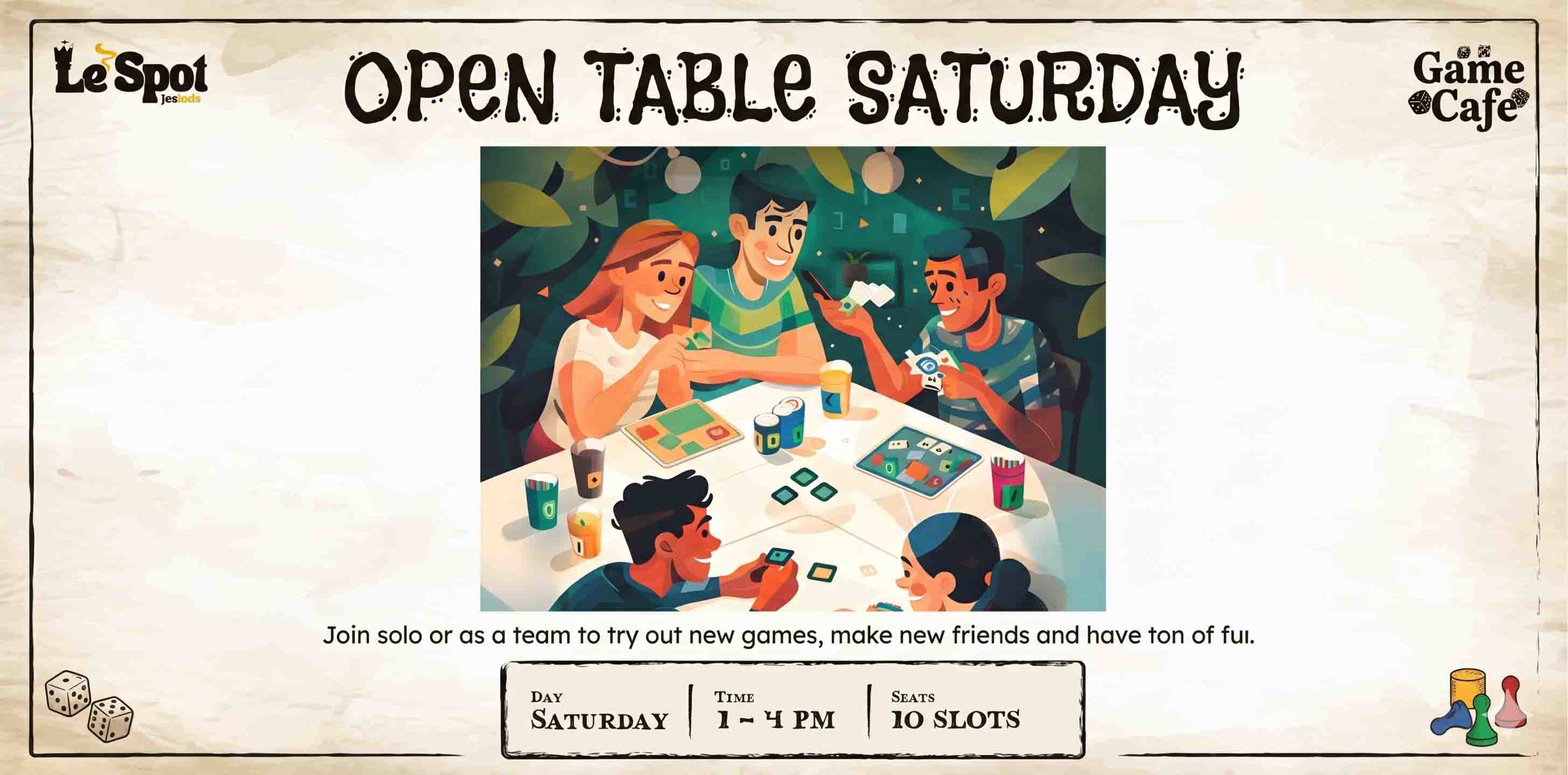 Open Table Saturday banner