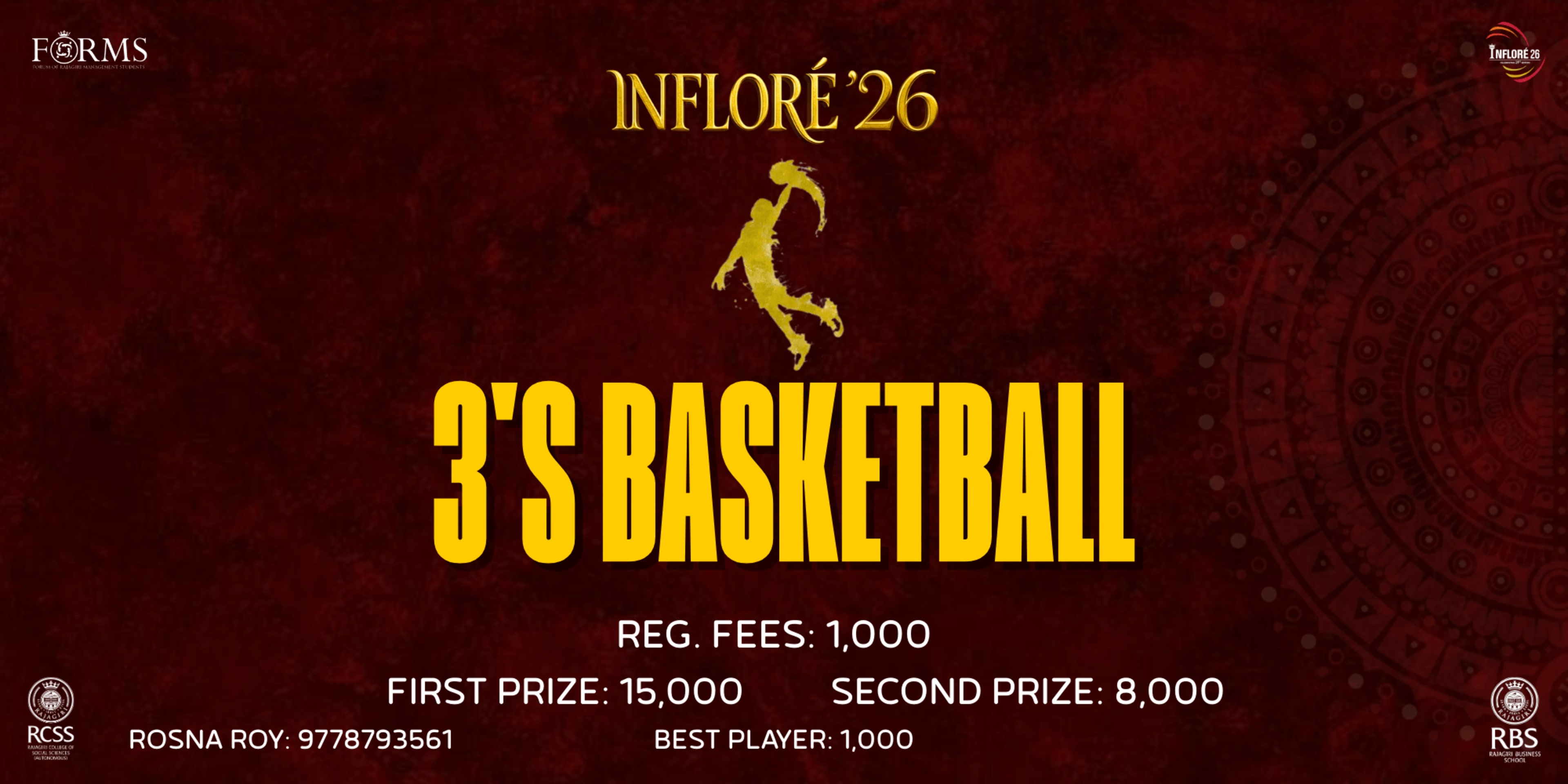3's BASKETBALL banner