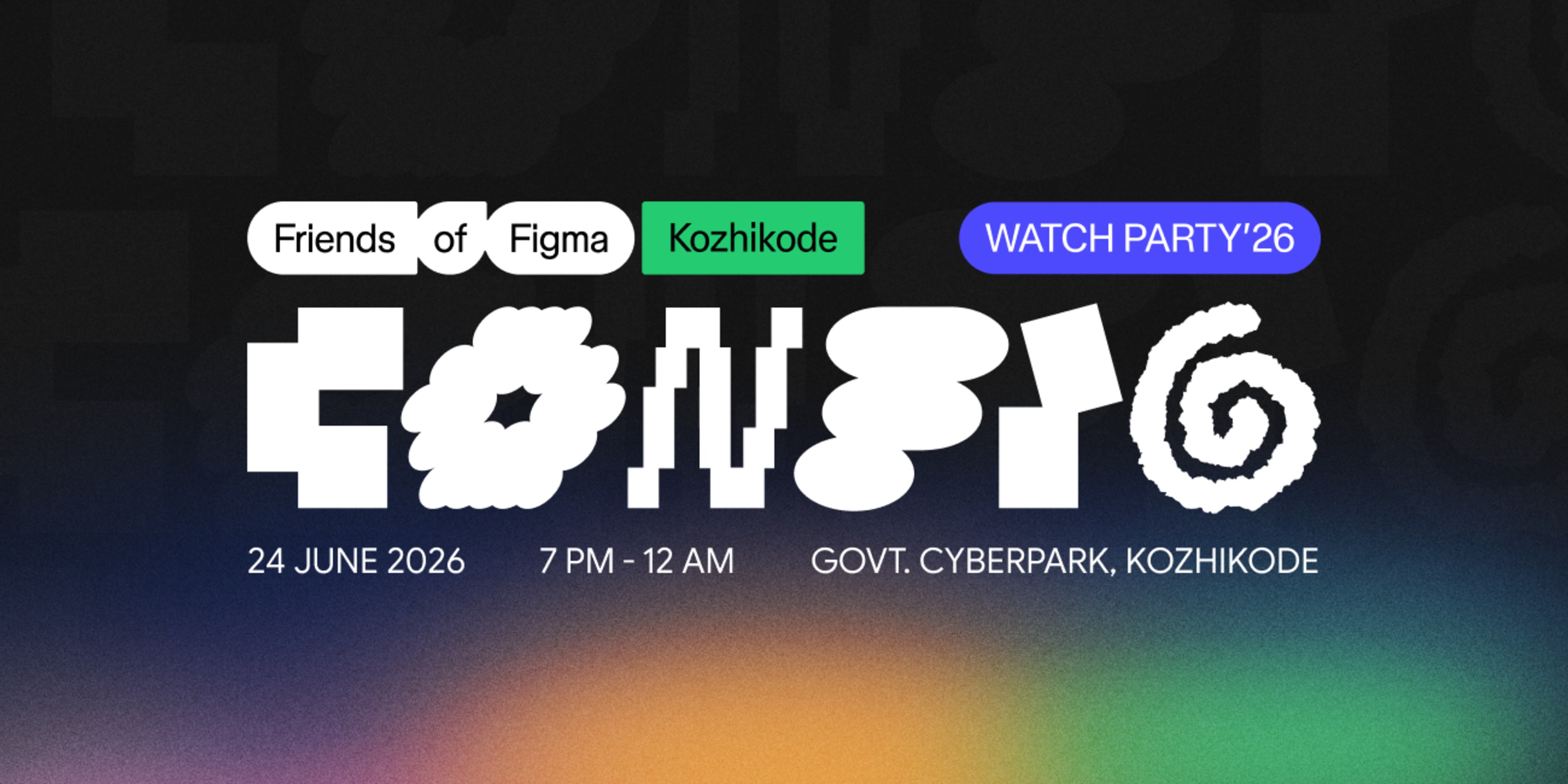 FOF Kozhikode's CONFIG Watch Party 2026 banner