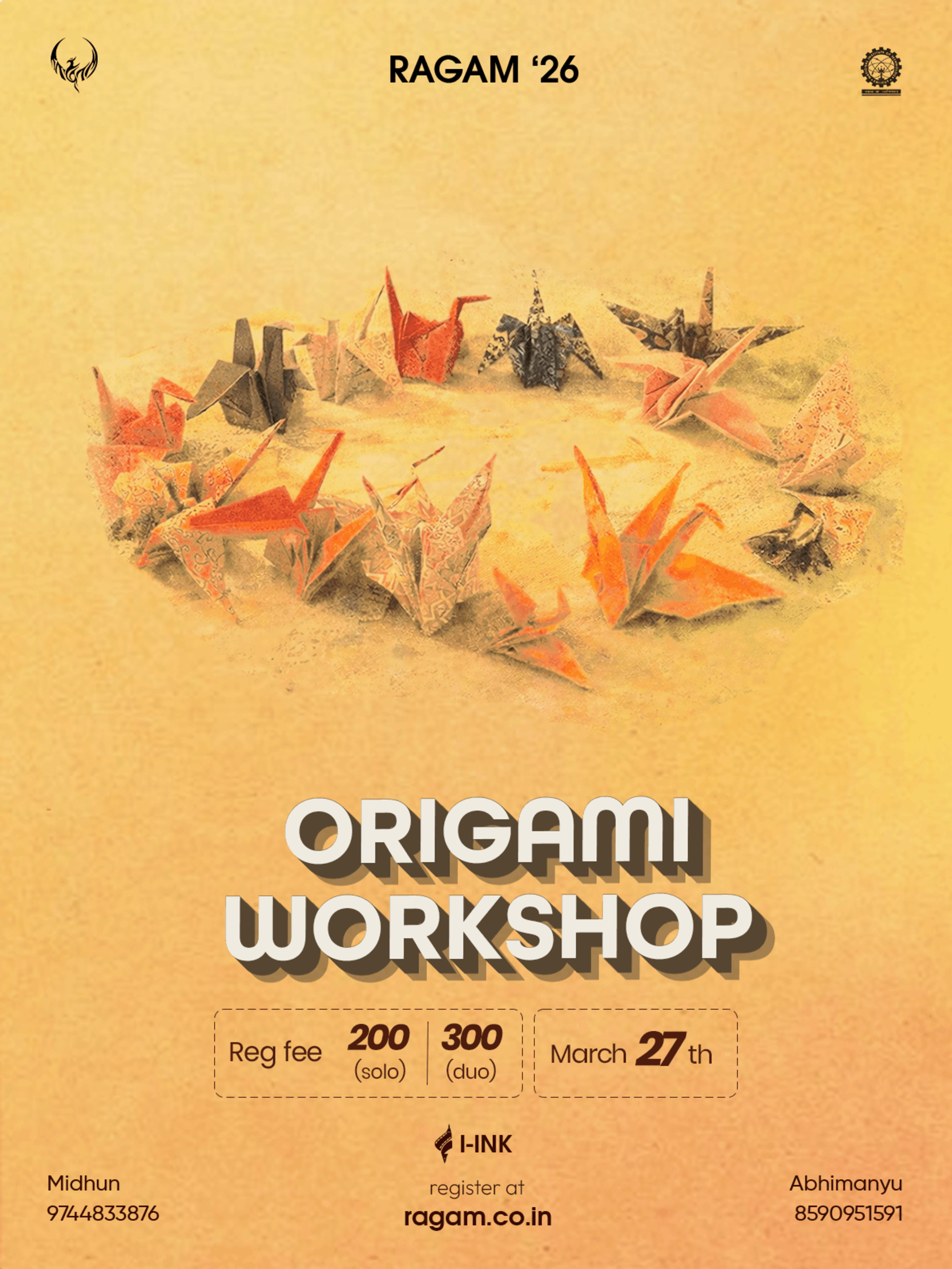 ORIGAMI WORKSHOP banner