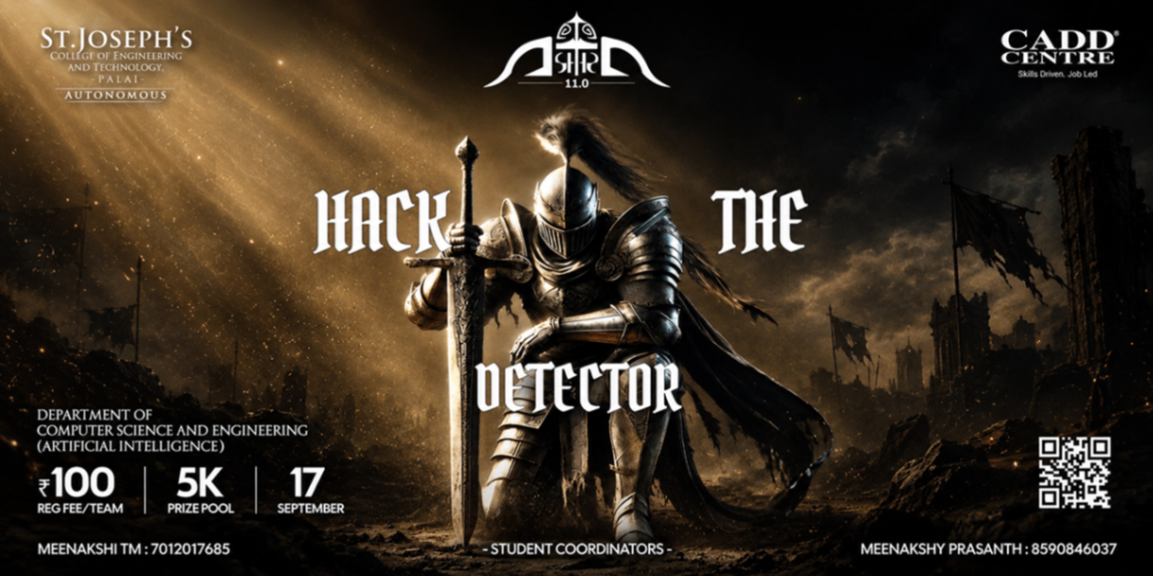 Hack the Detector
 (HACKATHON) banner