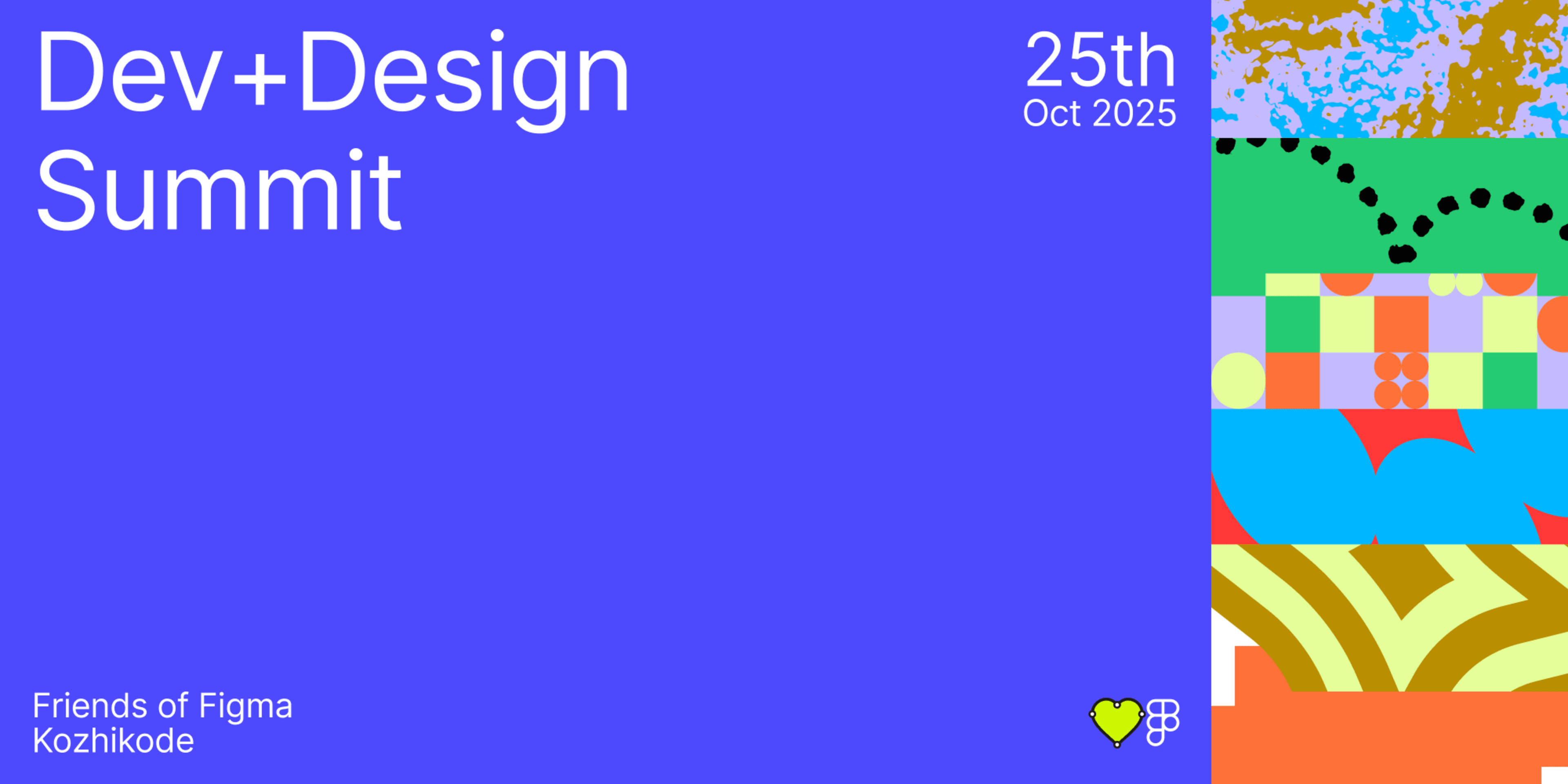 FOF Kozhikode's Dev + Design Summit 2025 banner