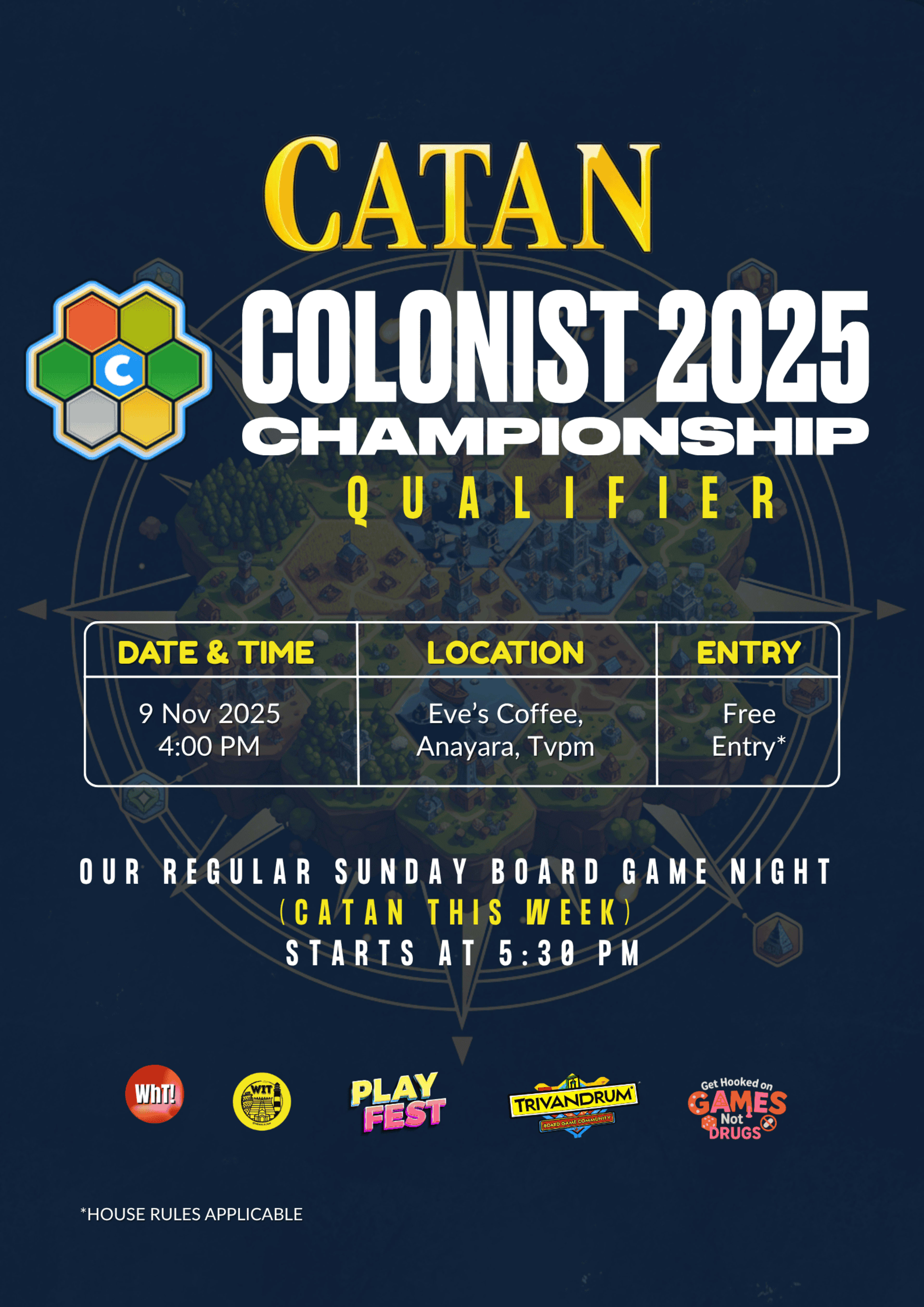 Catan - Colonist 2025 Championship Qualifier banner