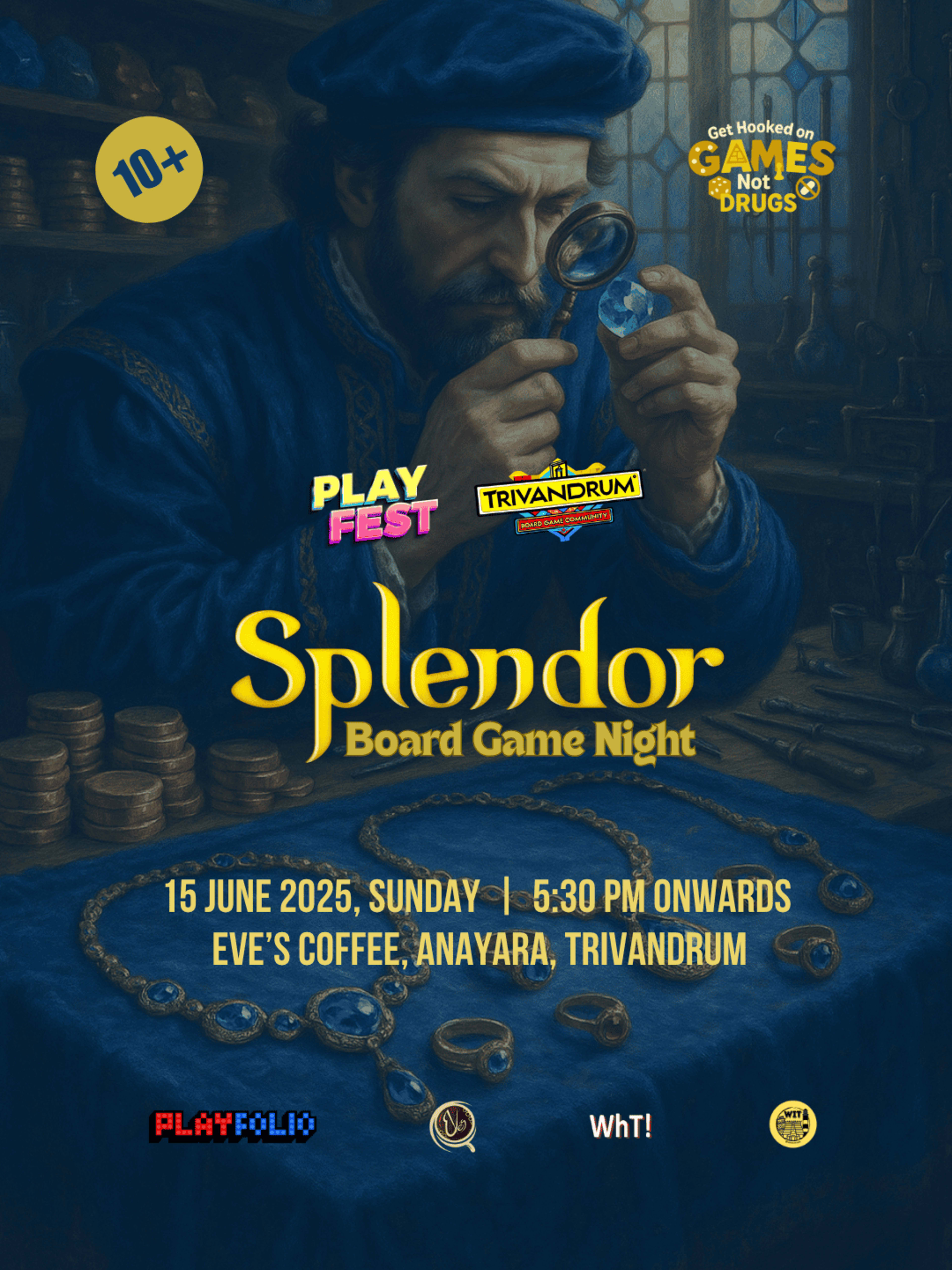 Splendor Board Game Night banner
