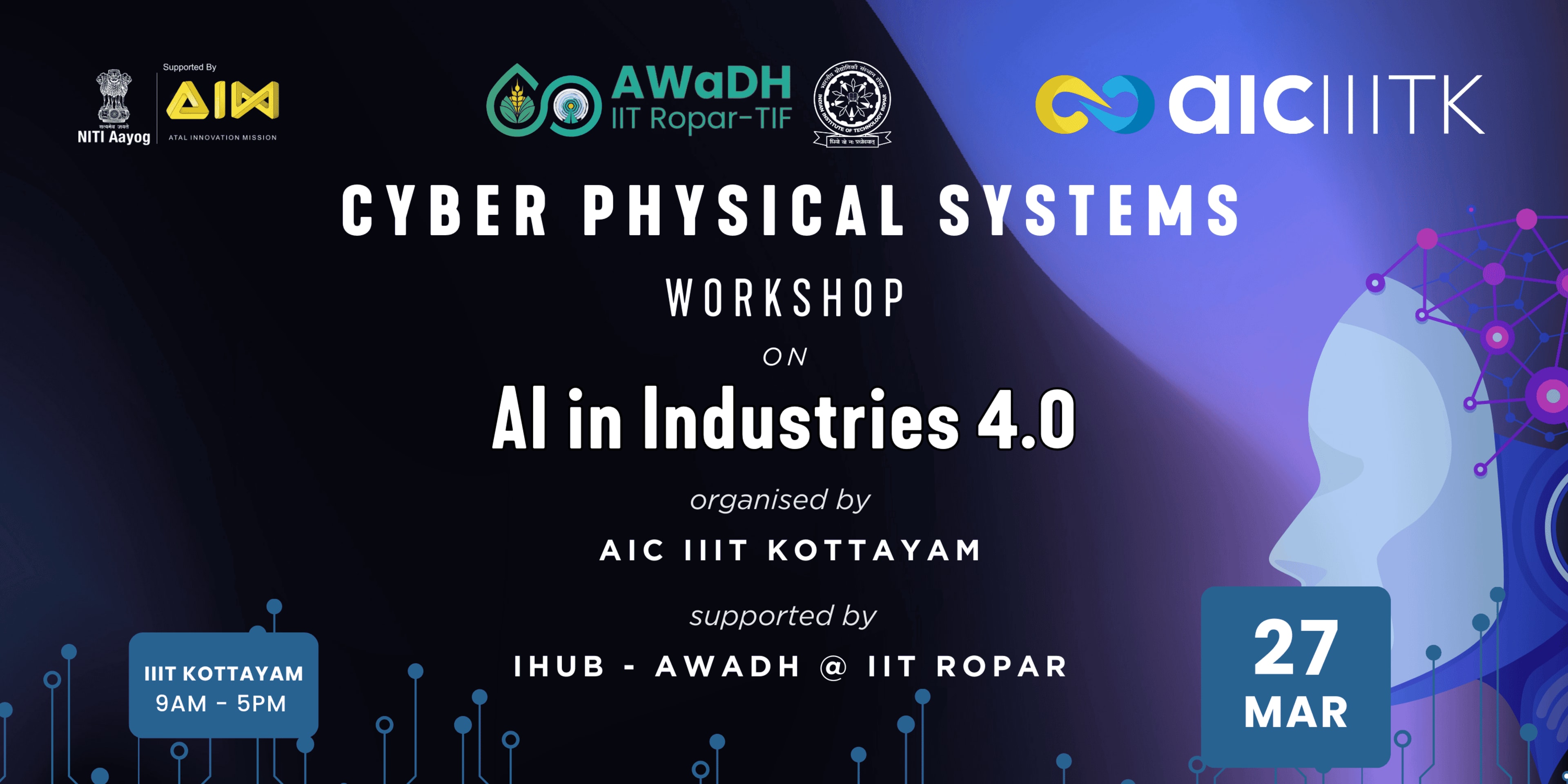 CPS WORKSHOP : AI in Industries 4.0 banner