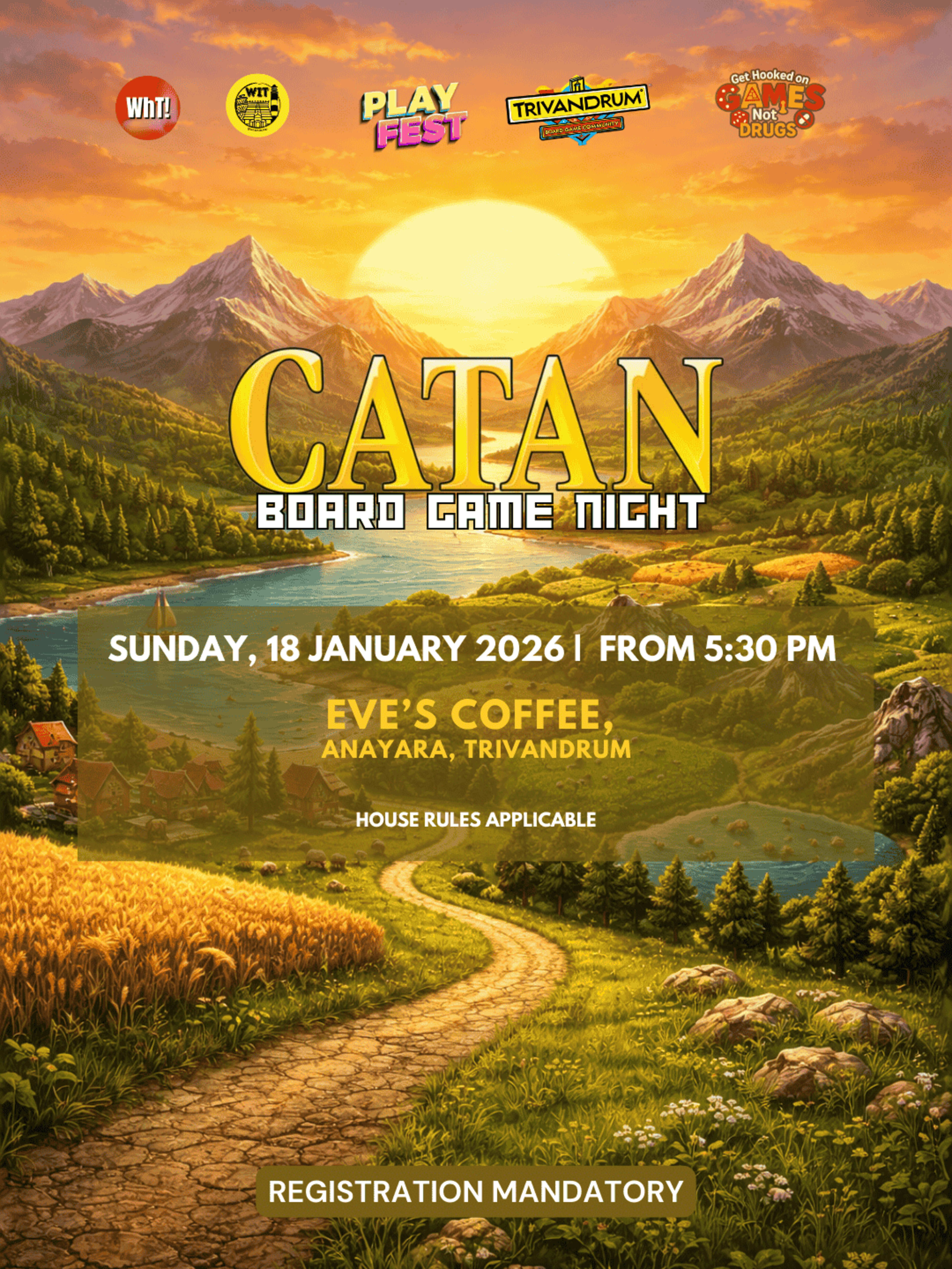 Catan Board Game Night  banner