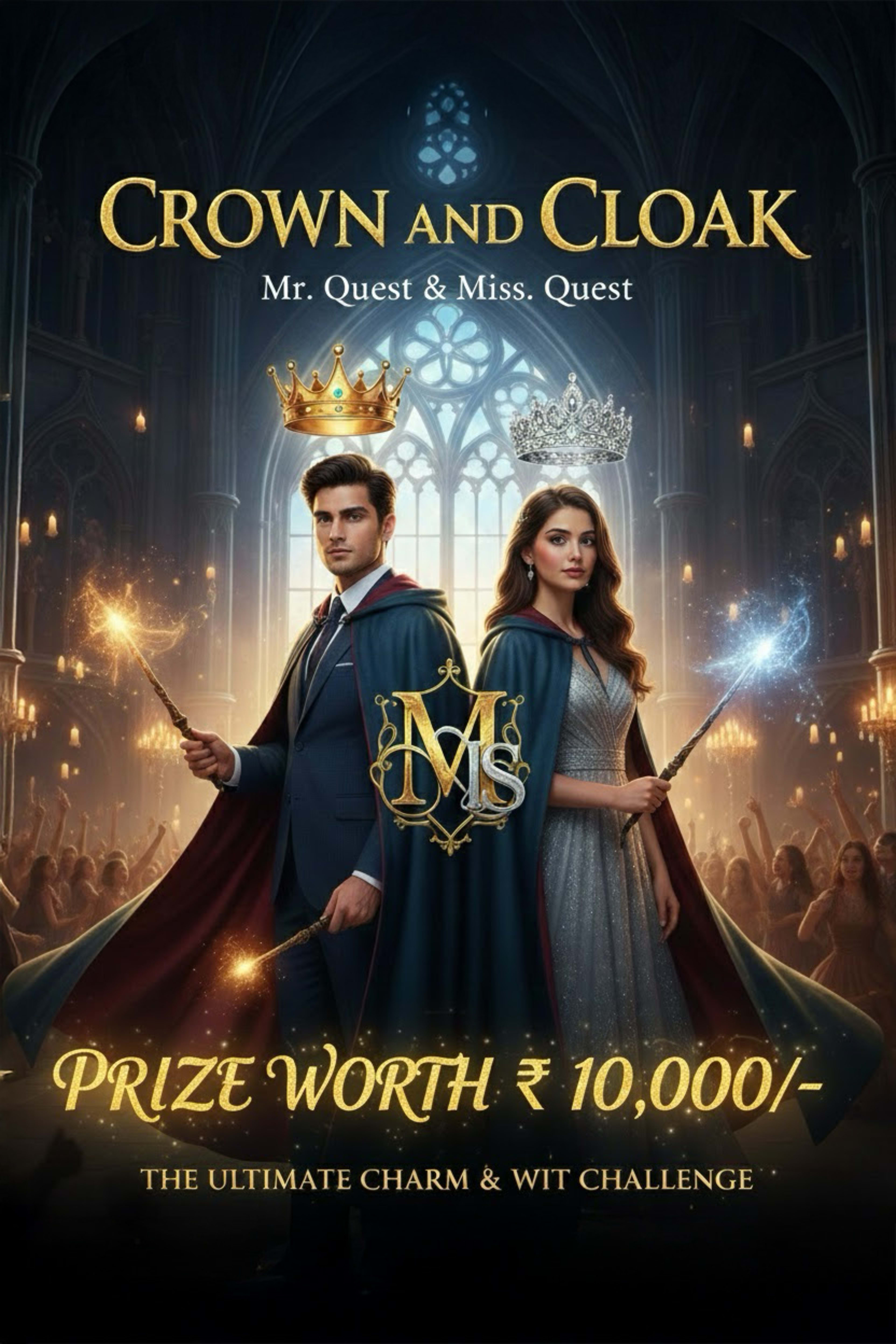 Crown and Cloak (Mr. Quest & Miss. Quest) banner