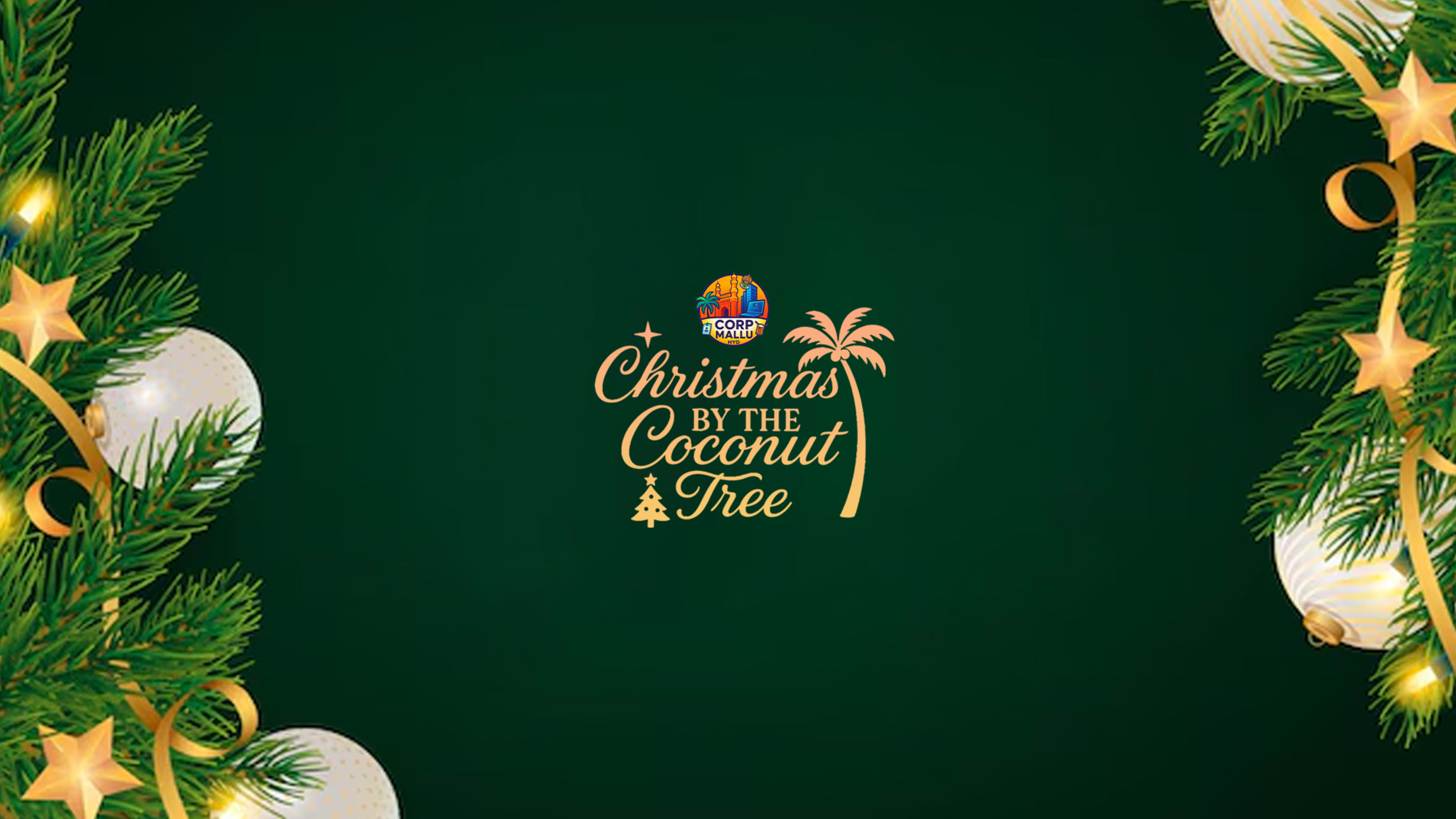 Christmas by the Coconut Tree | Corp Mallu banner