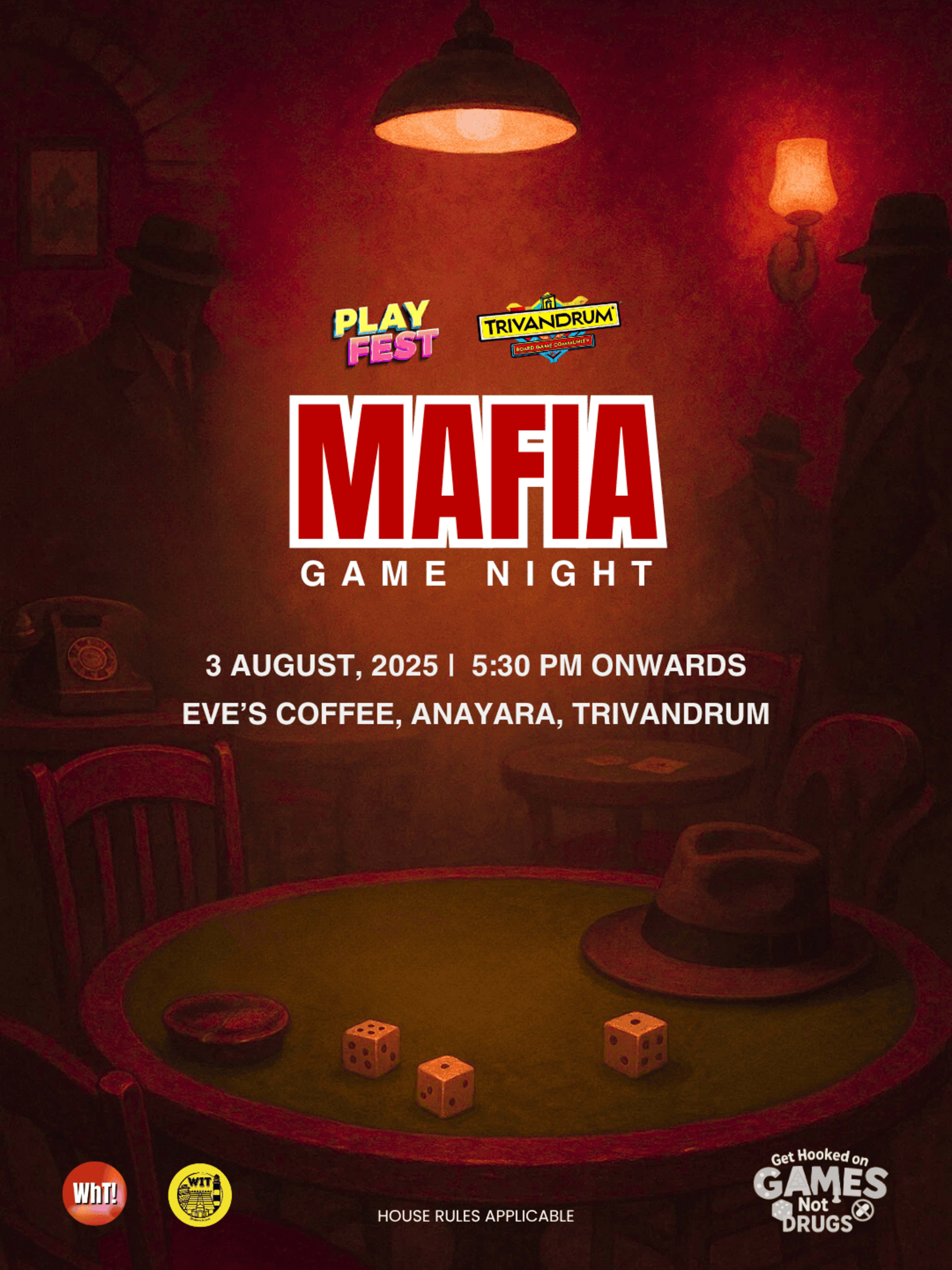 Mafia Game Night banner