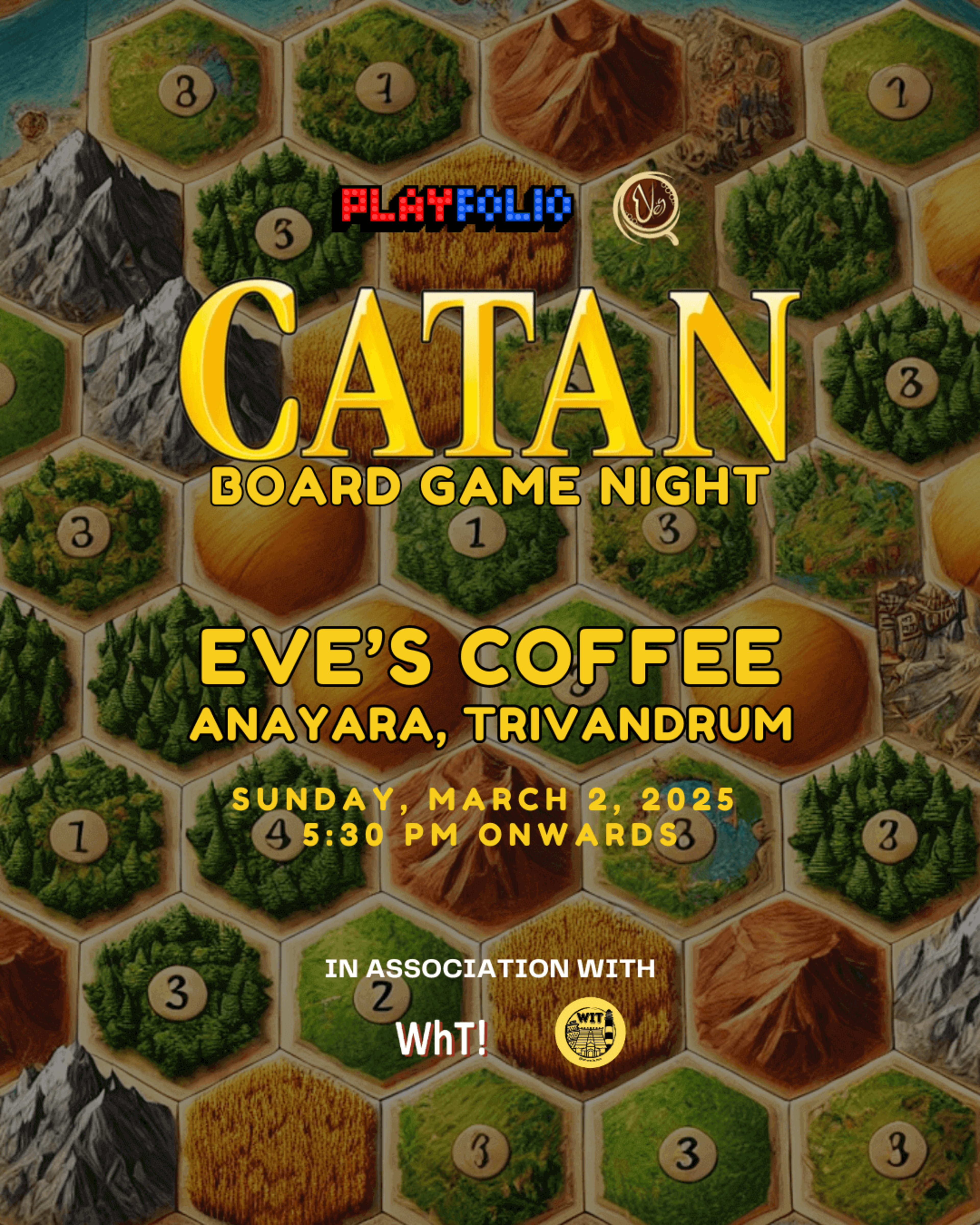 Catan Board Game Night banner