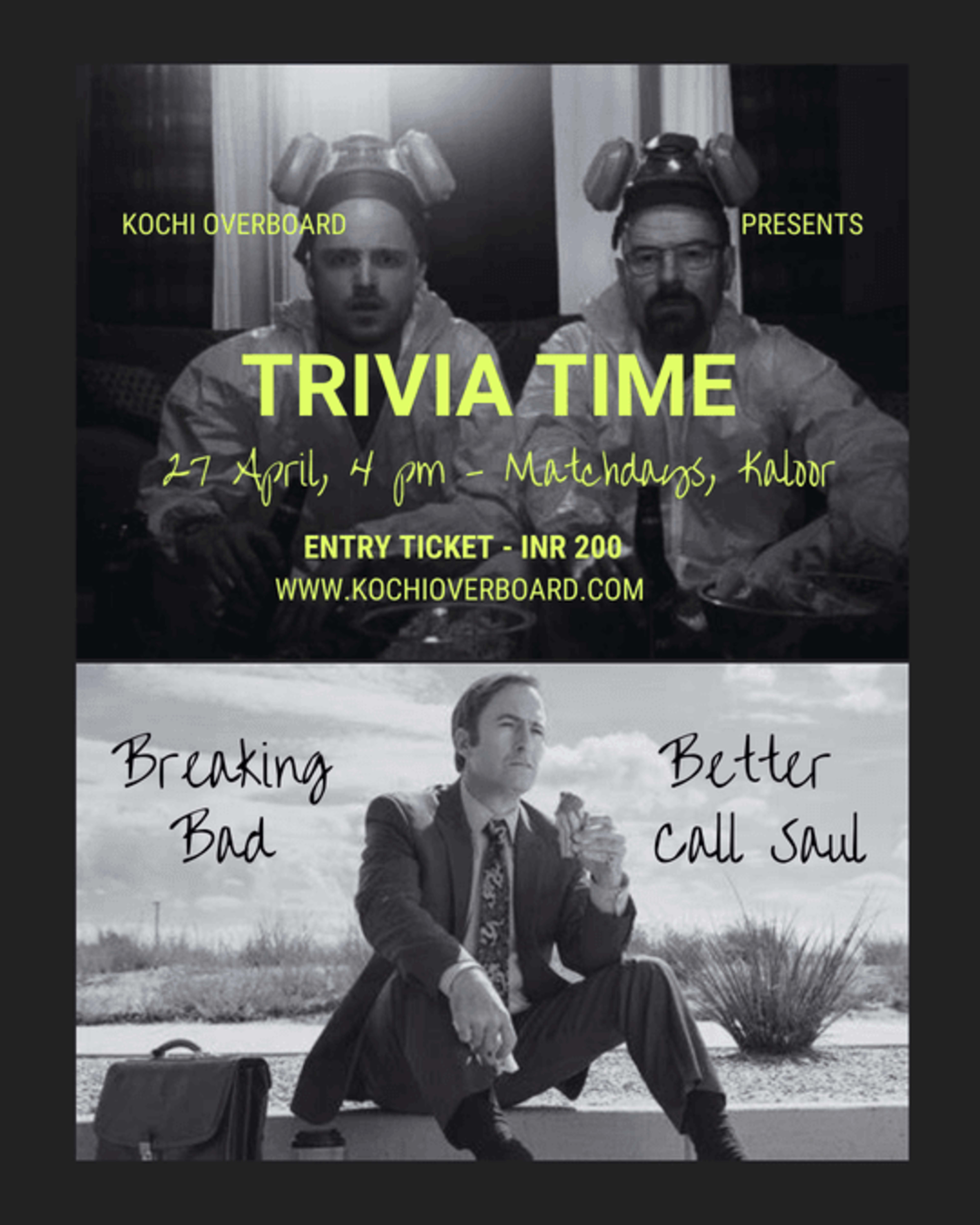 Trivia Time: Breaking Bad x Better Call Saul banner