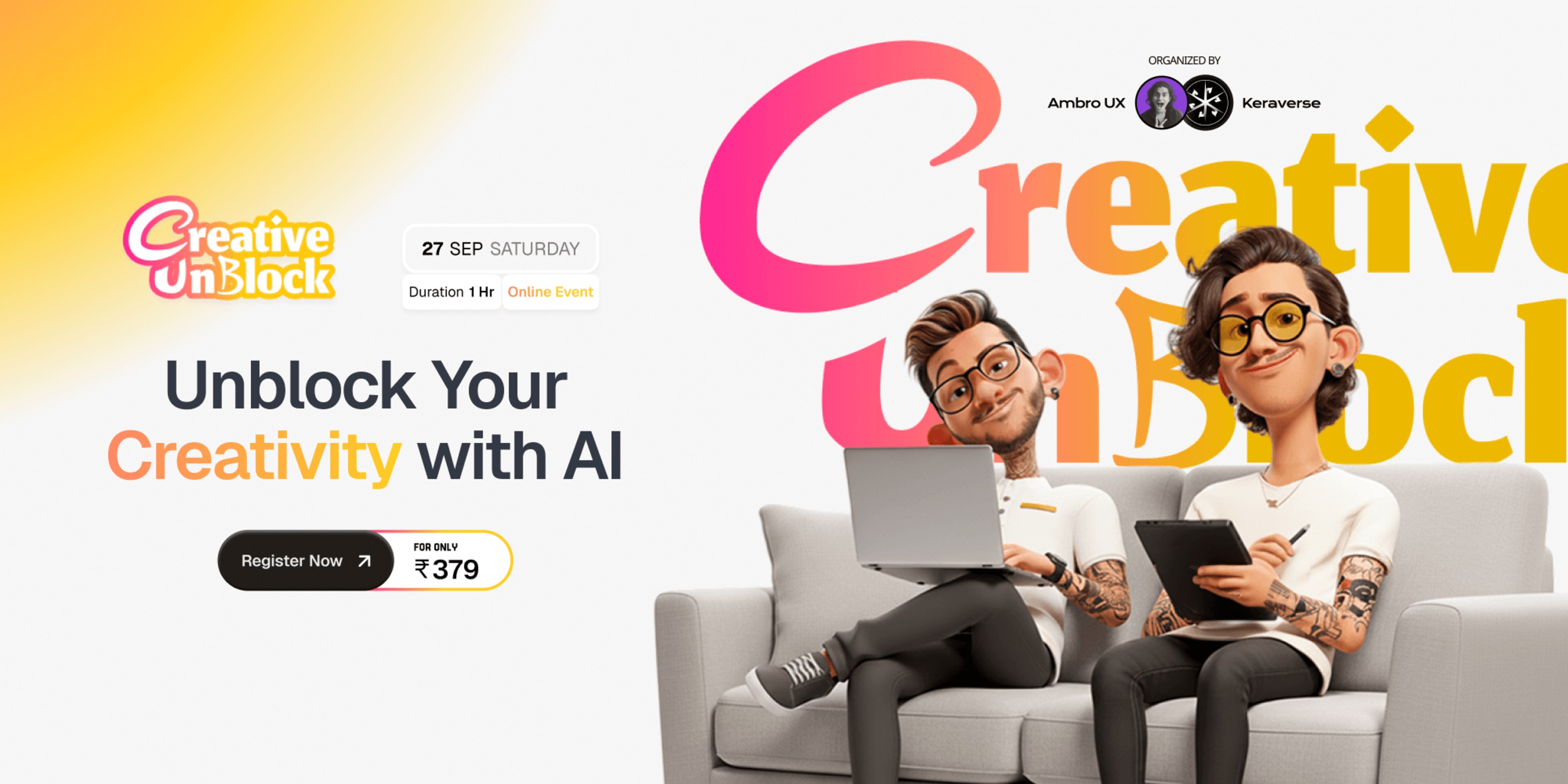 Creative Unblock - Where Design Fundamentals Meet the AI Powerhouse banner