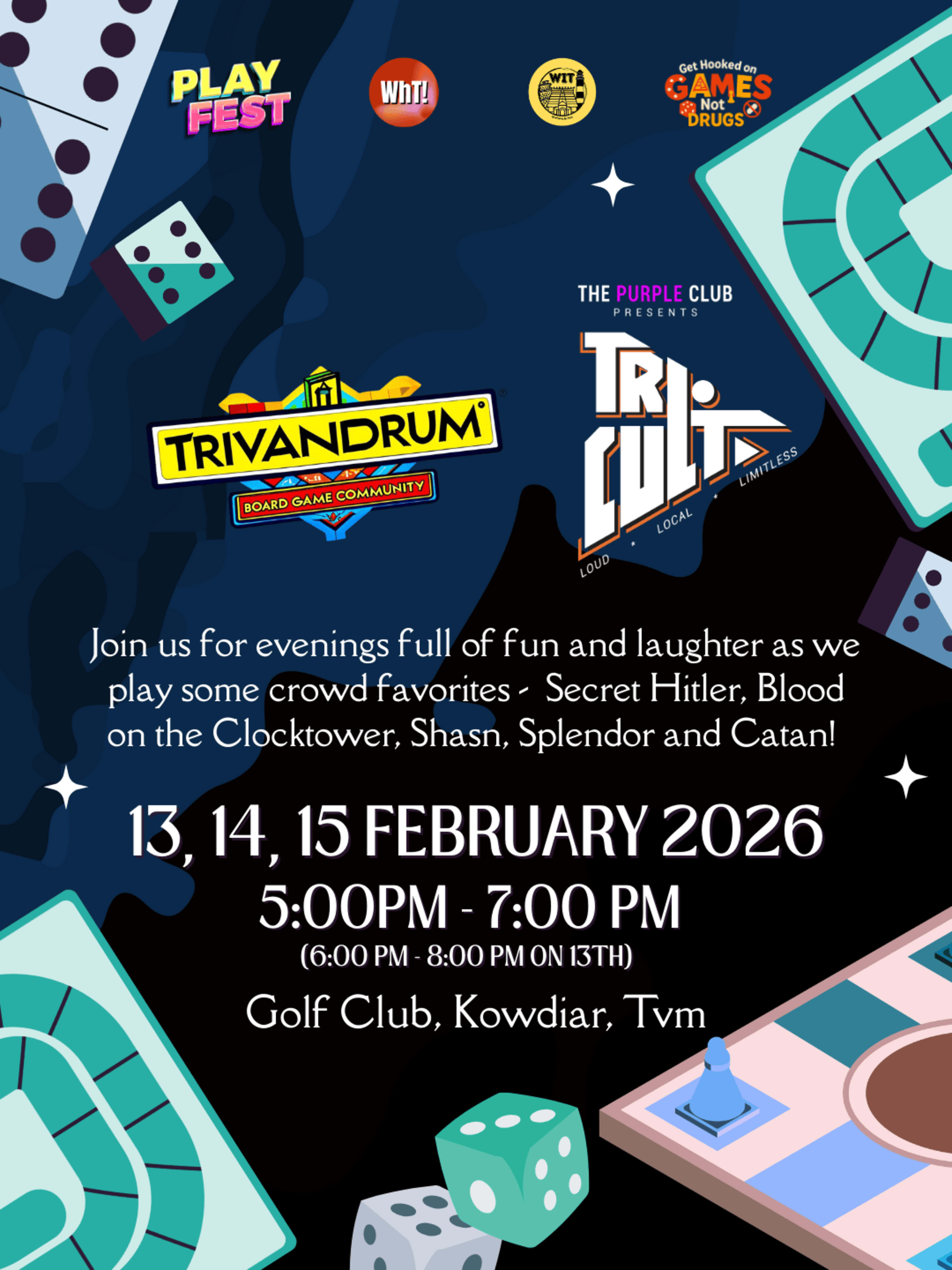 Board Game Night at Tricult 2026 - Day 1  banner