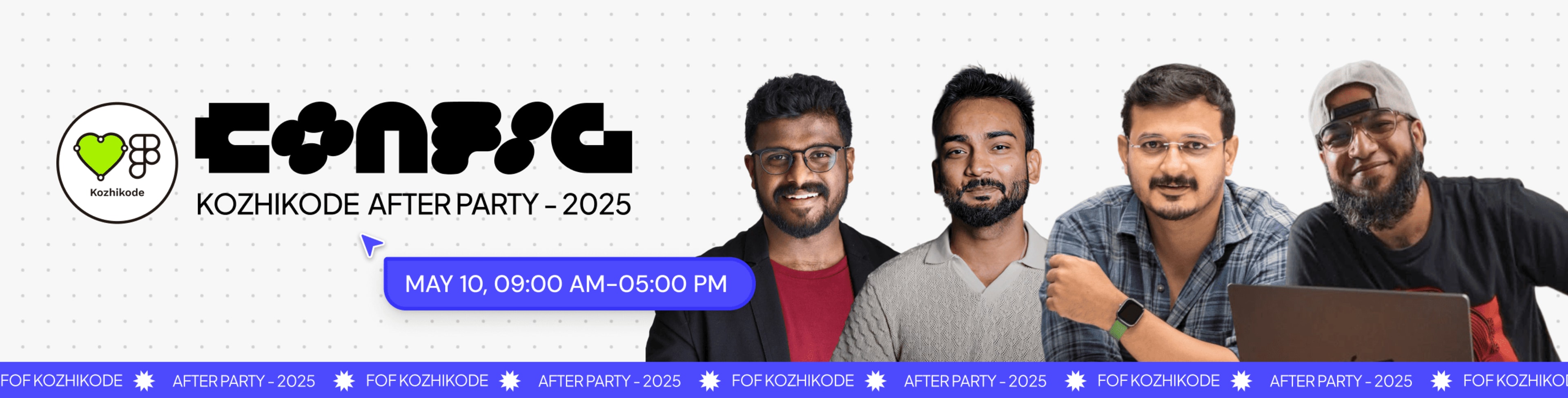 CONFIG After Party 2025 by FOF Kozhikode banner