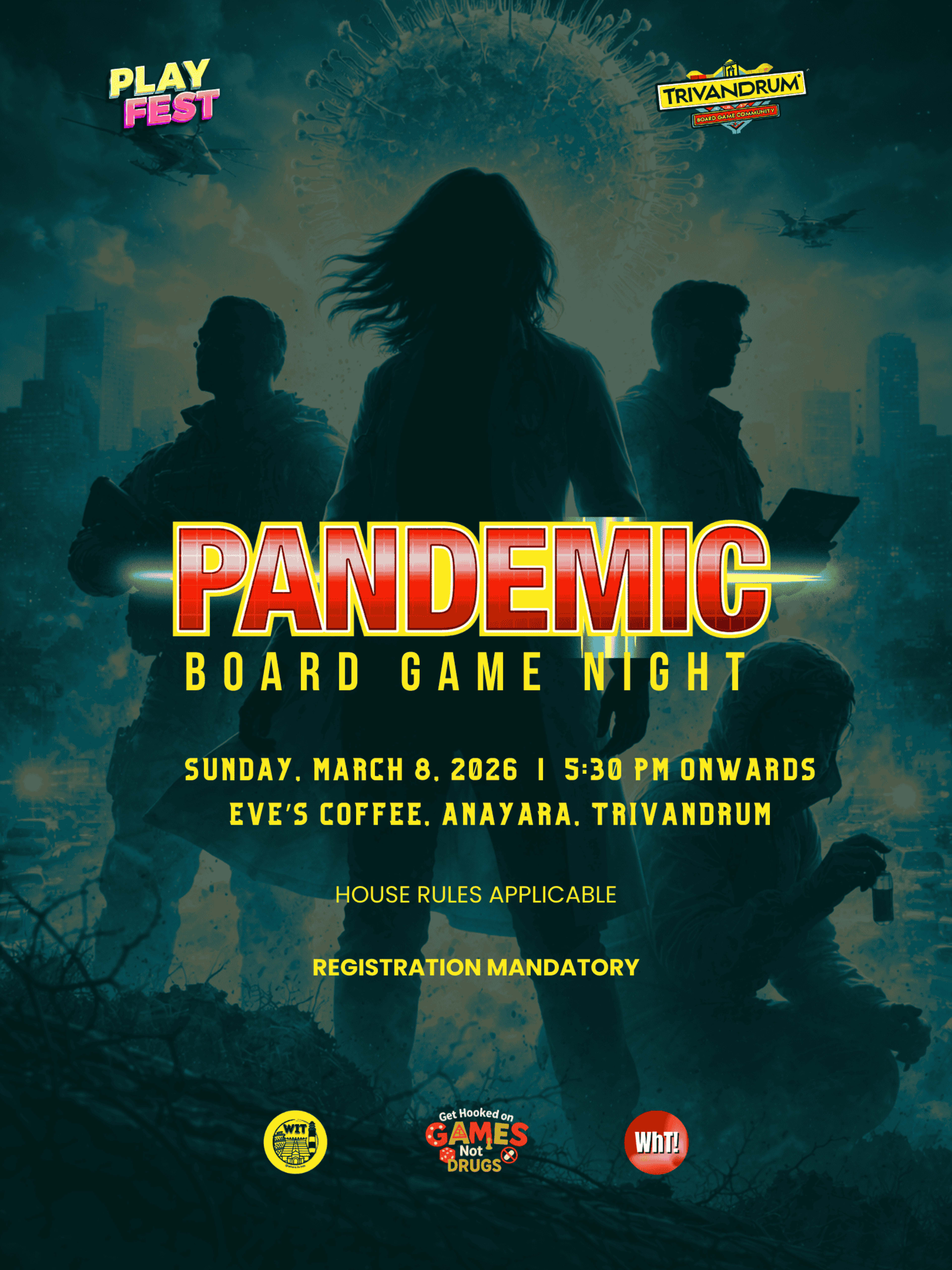 Pandemic Board Game Night  banner