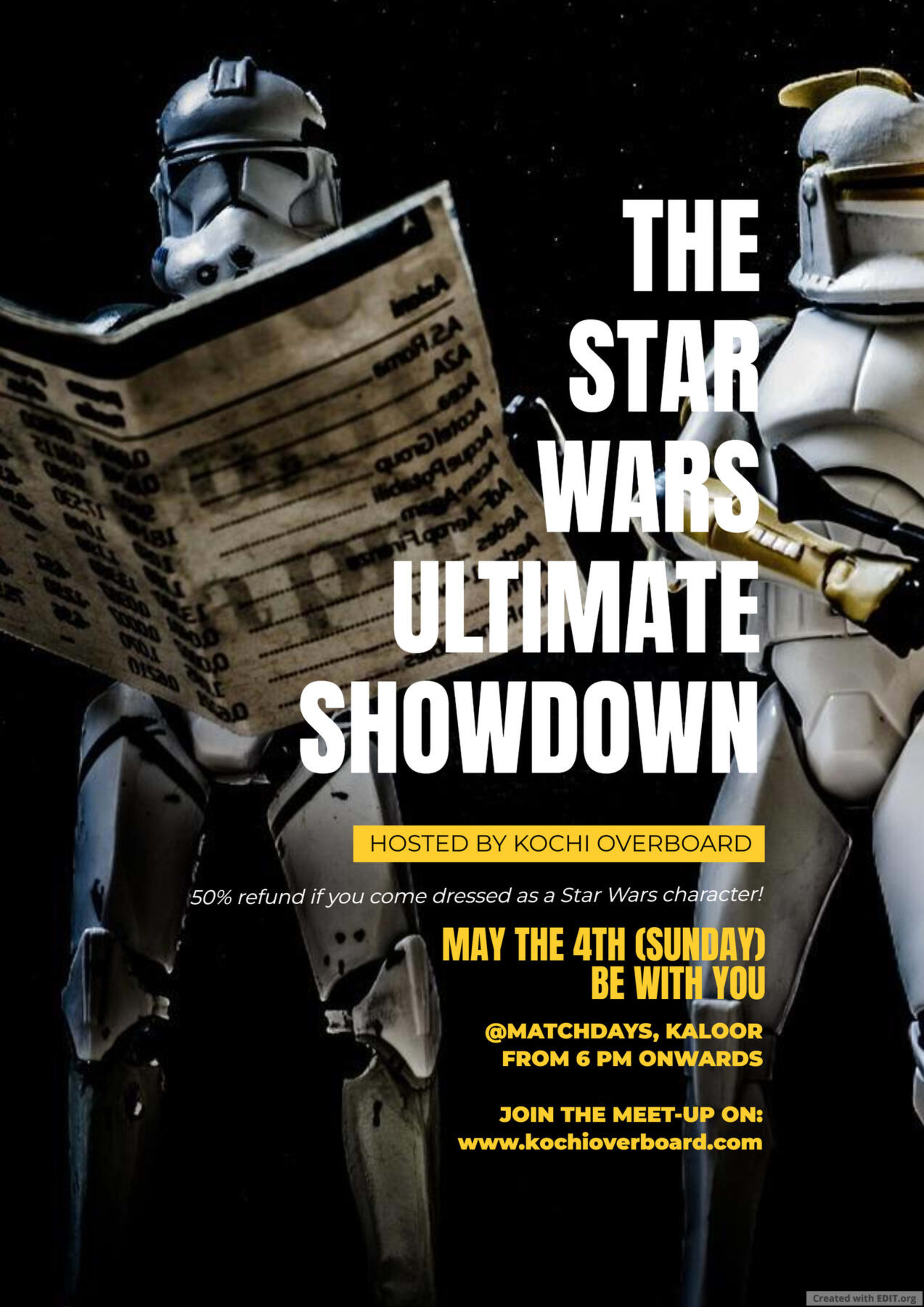 The Star Wars Ultimate Showdown banner