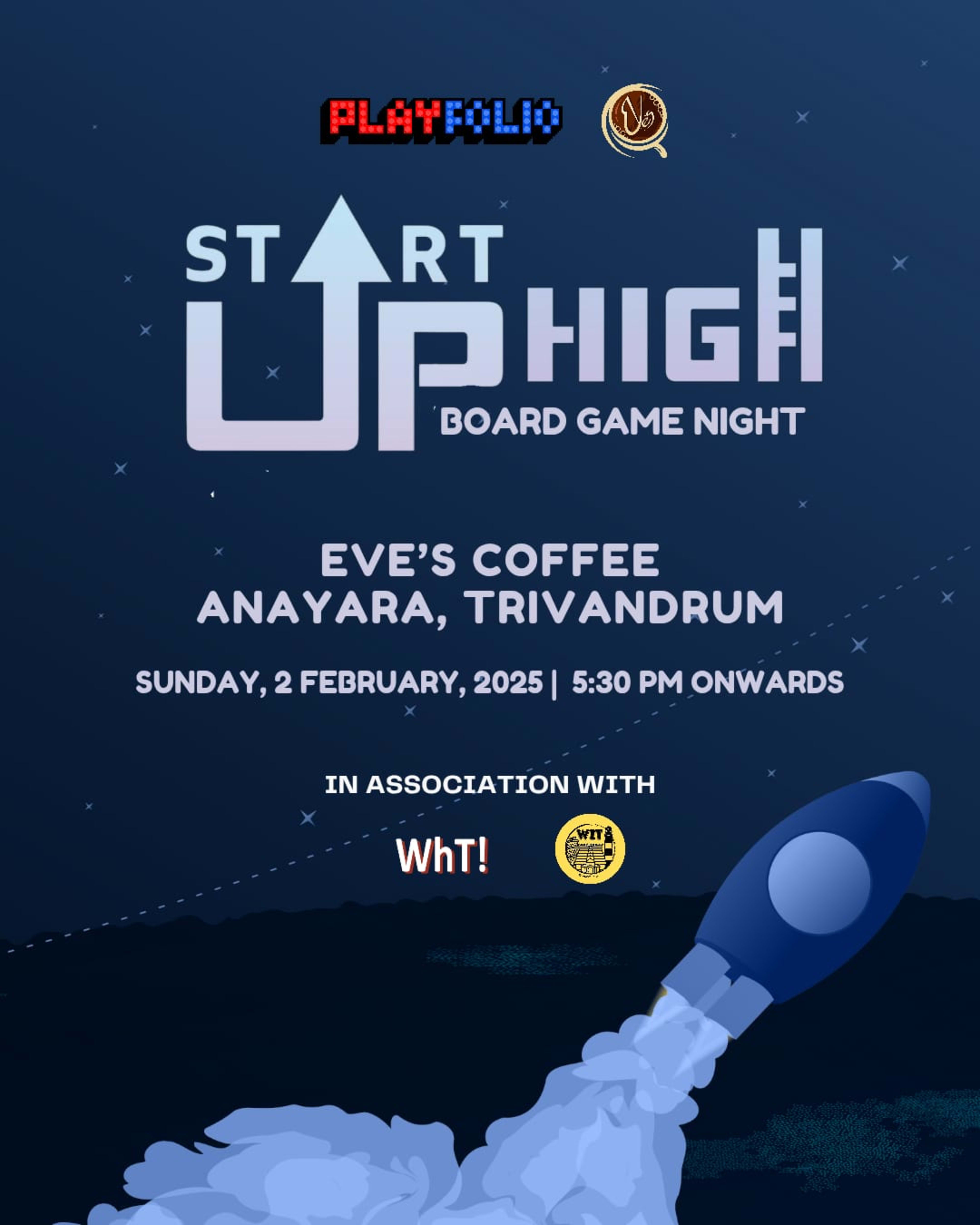 Startup High Game Night banner