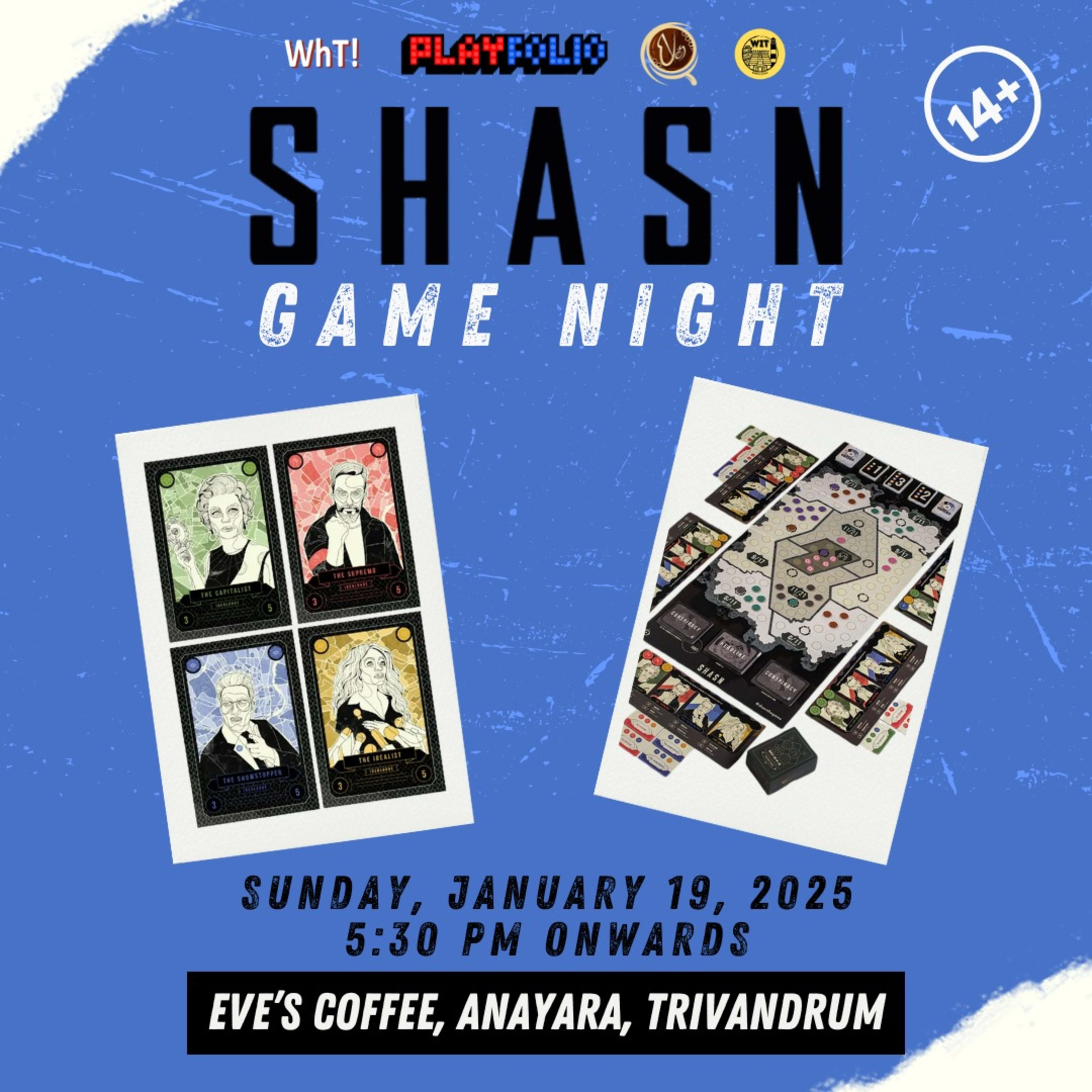 SHASN Board Game Night banner