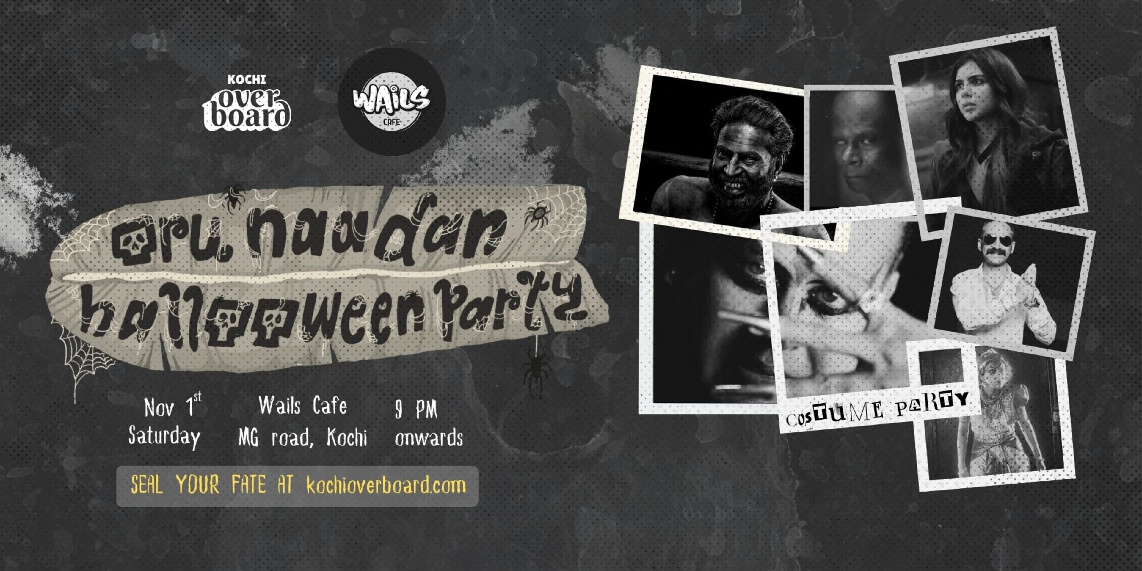 Oru Naadan Halloween Party banner