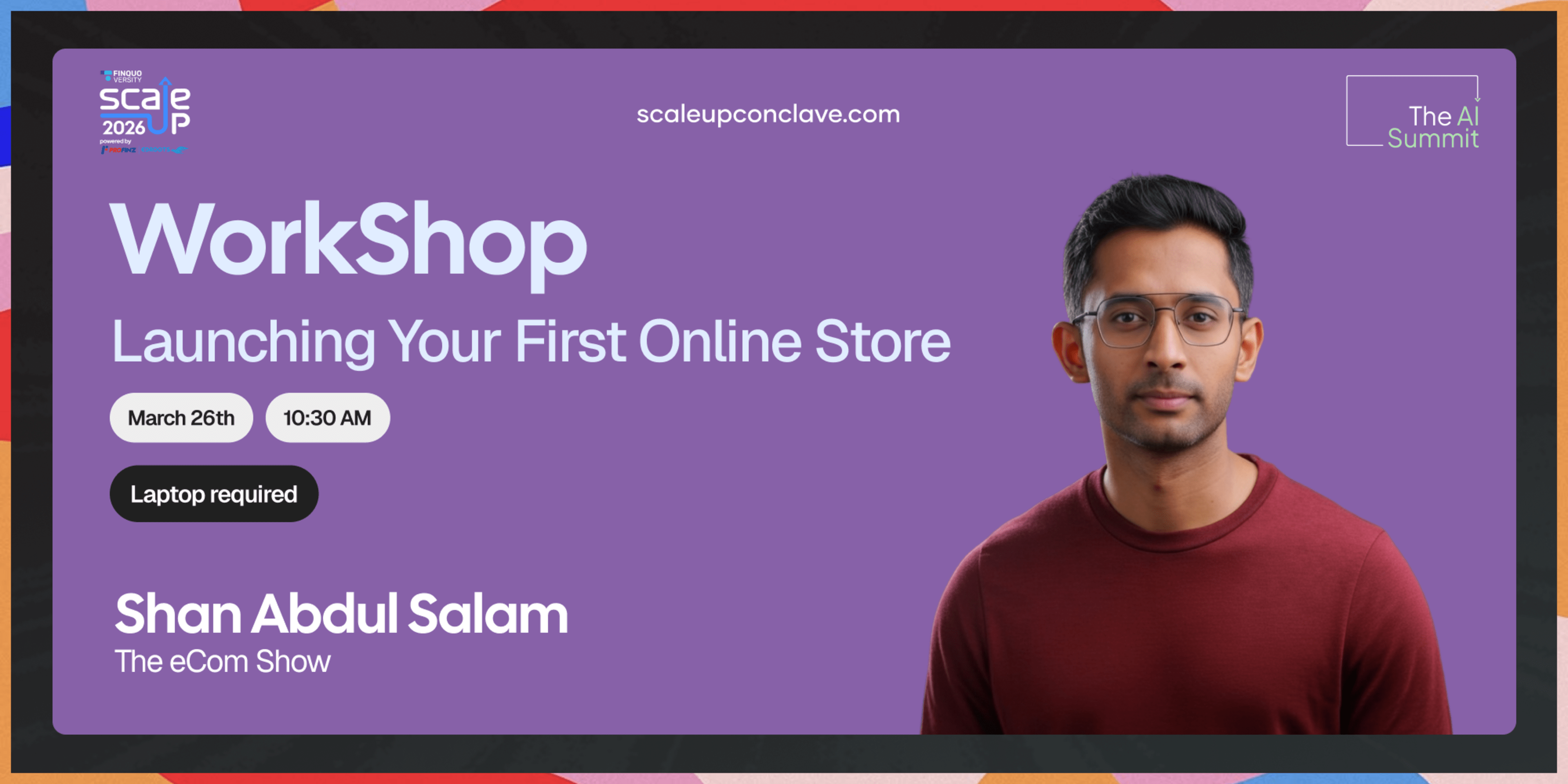 Launching Your First Online Store - Come with your laptop. Leave with a live store. banner