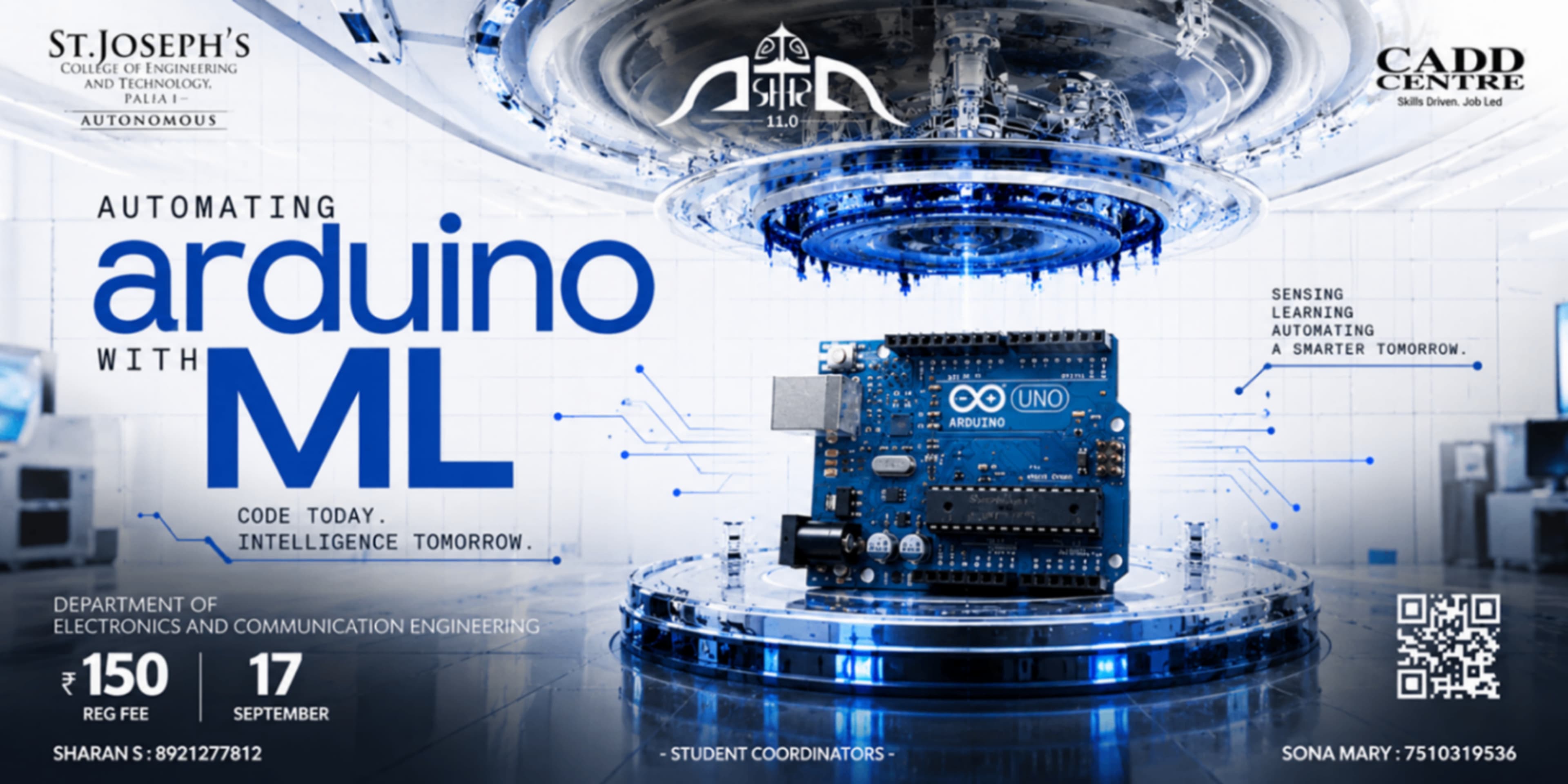 Workshop on Automating Arduino with ML banner