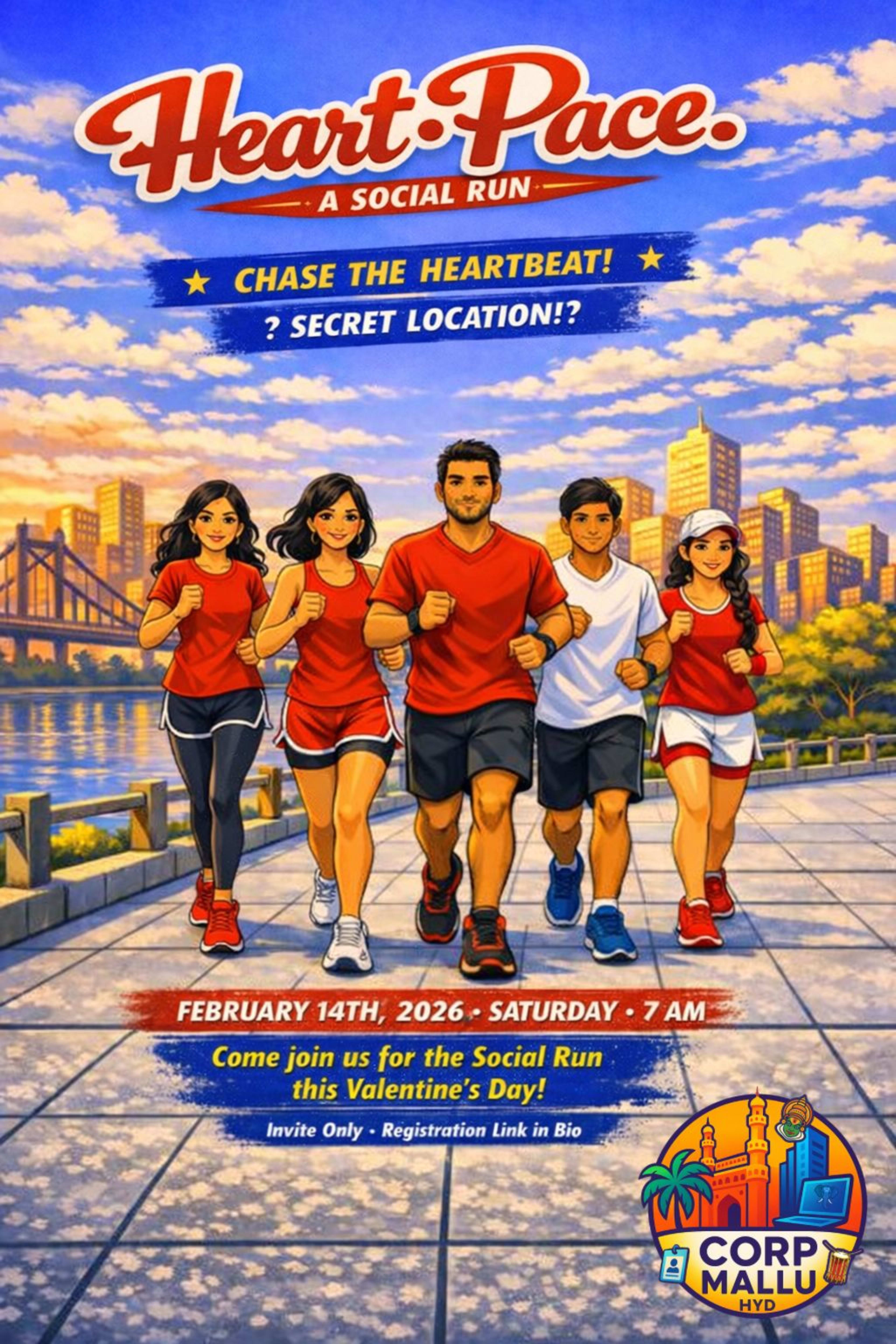 HeartPace - A Social Run | Corp Mallu banner