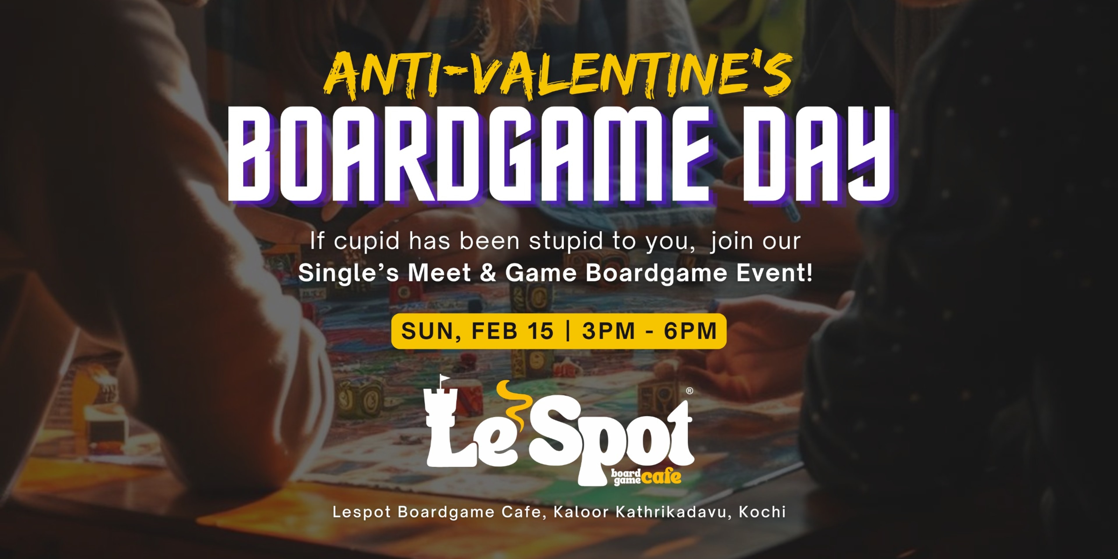 Anti-Valentines Boardgame Day banner