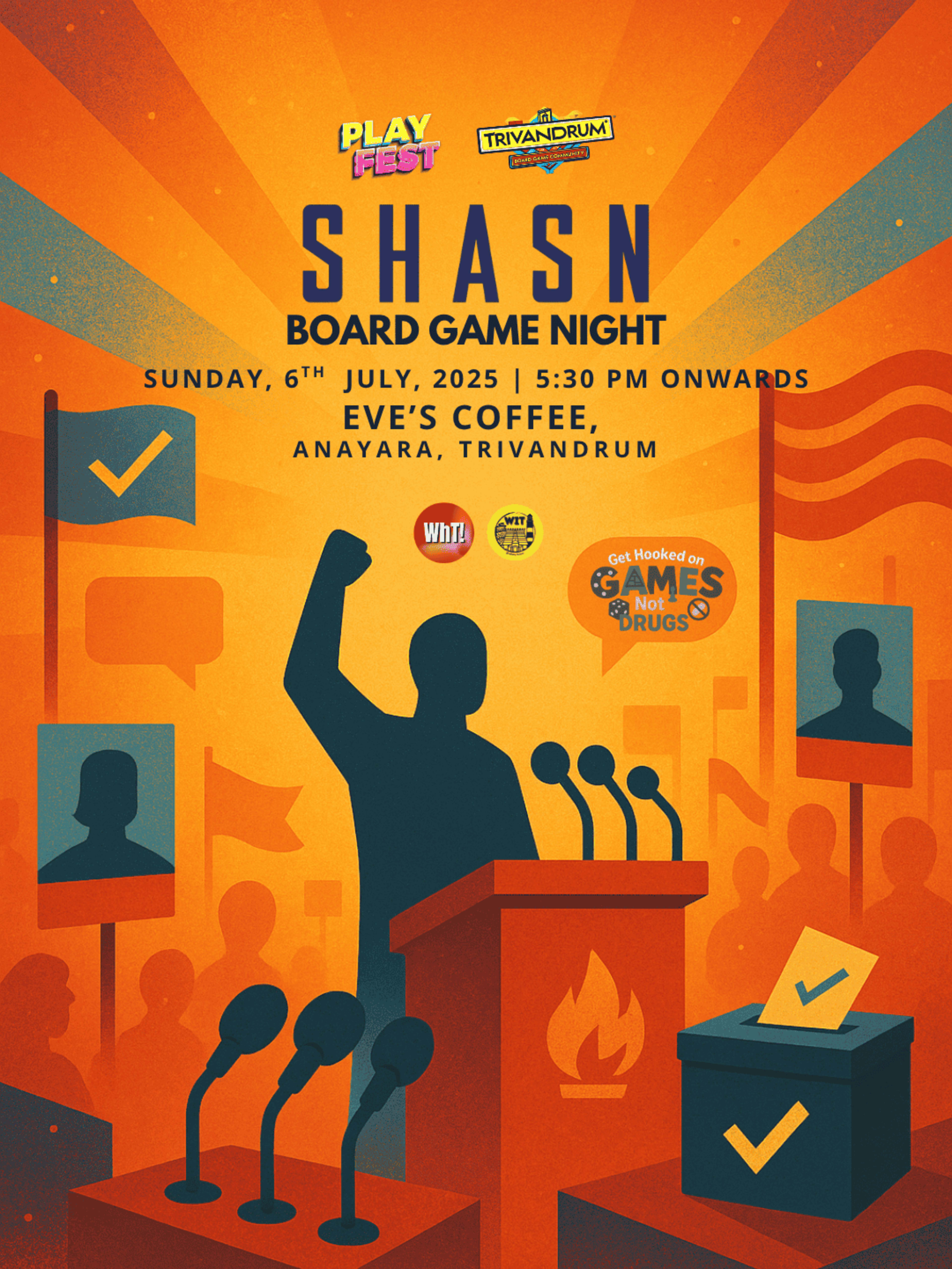 SHASN BOARD GAME NIGHT banner