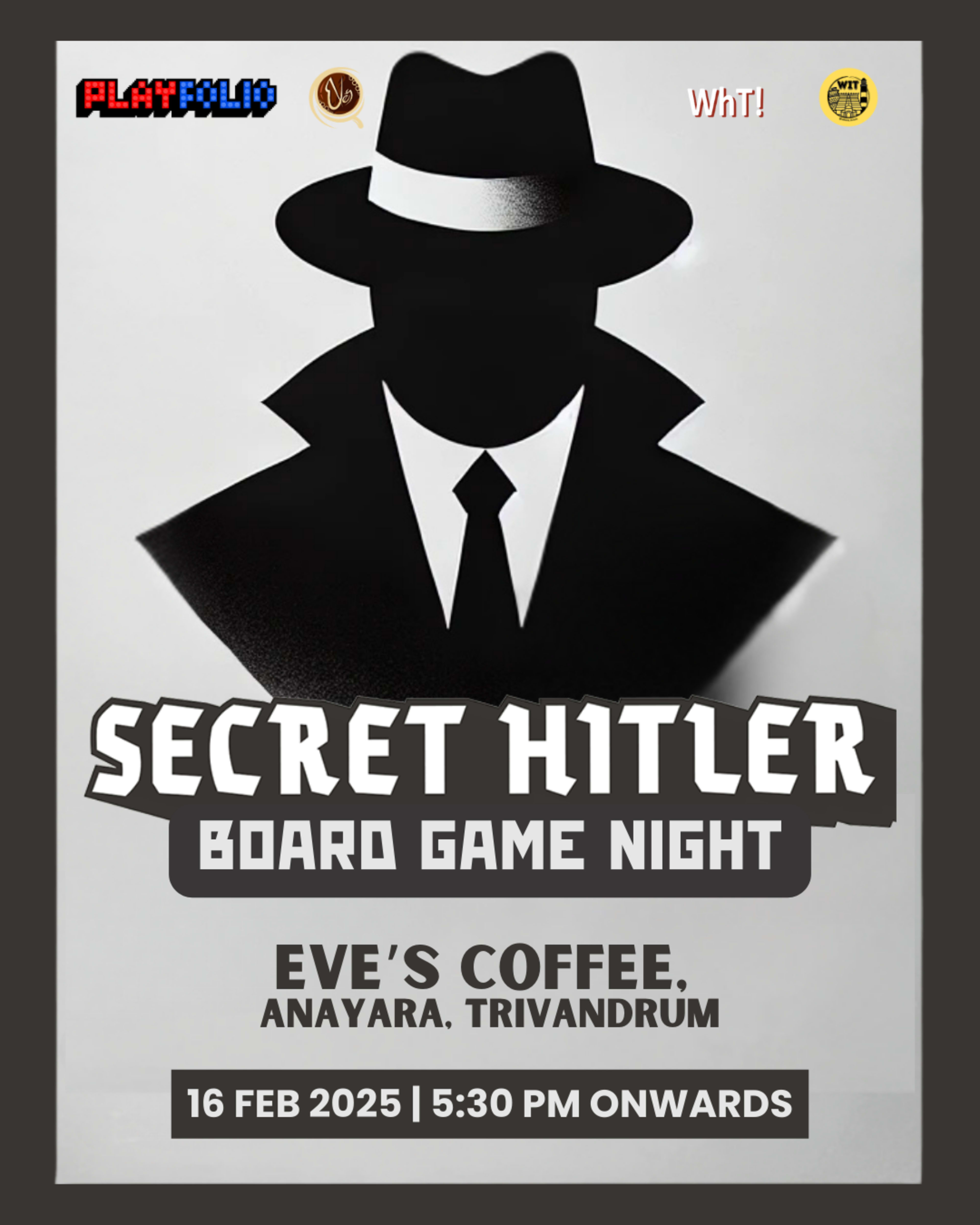 Secret Hitler Game Night banner