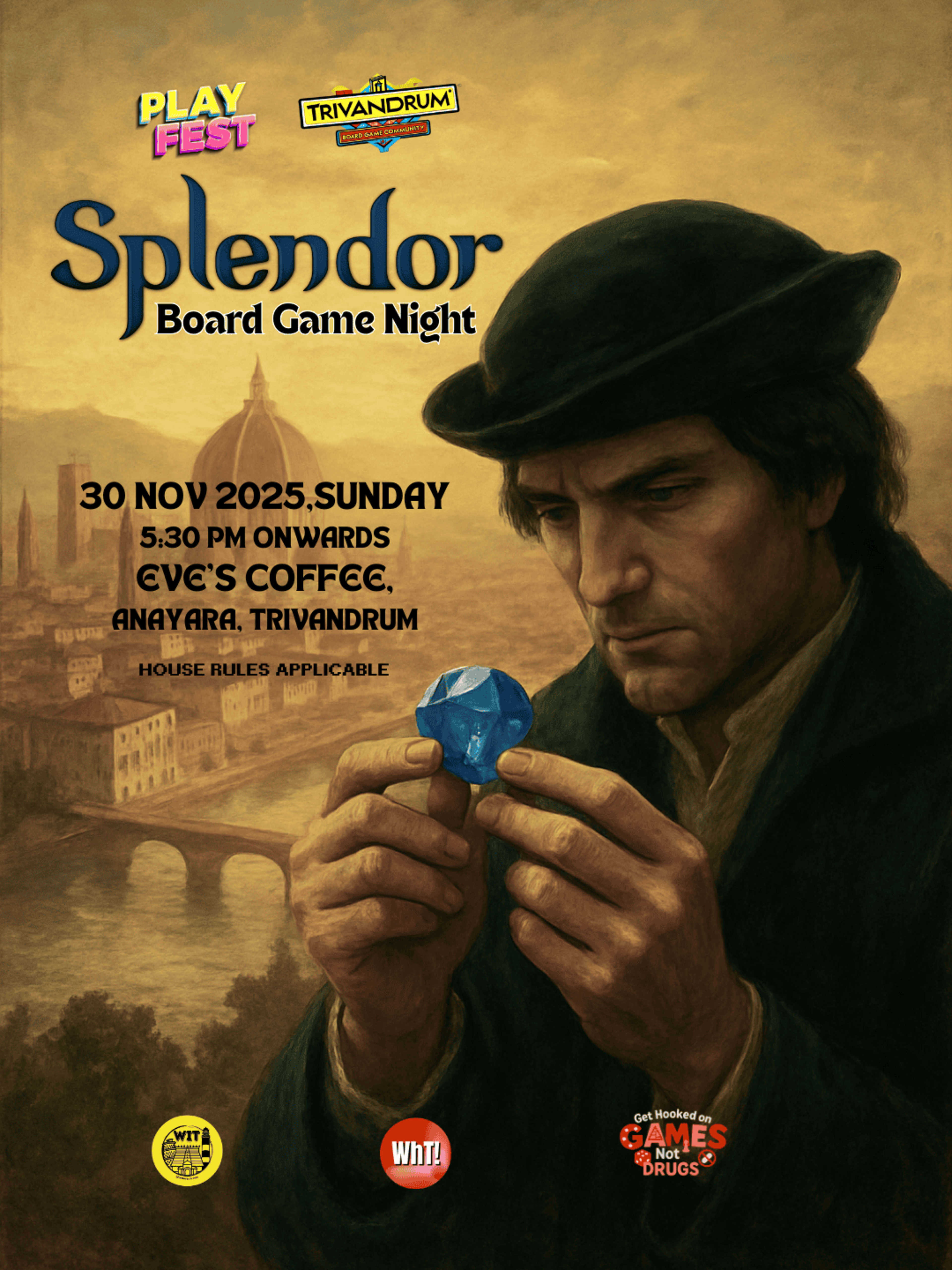 Splendor Board Game Night banner