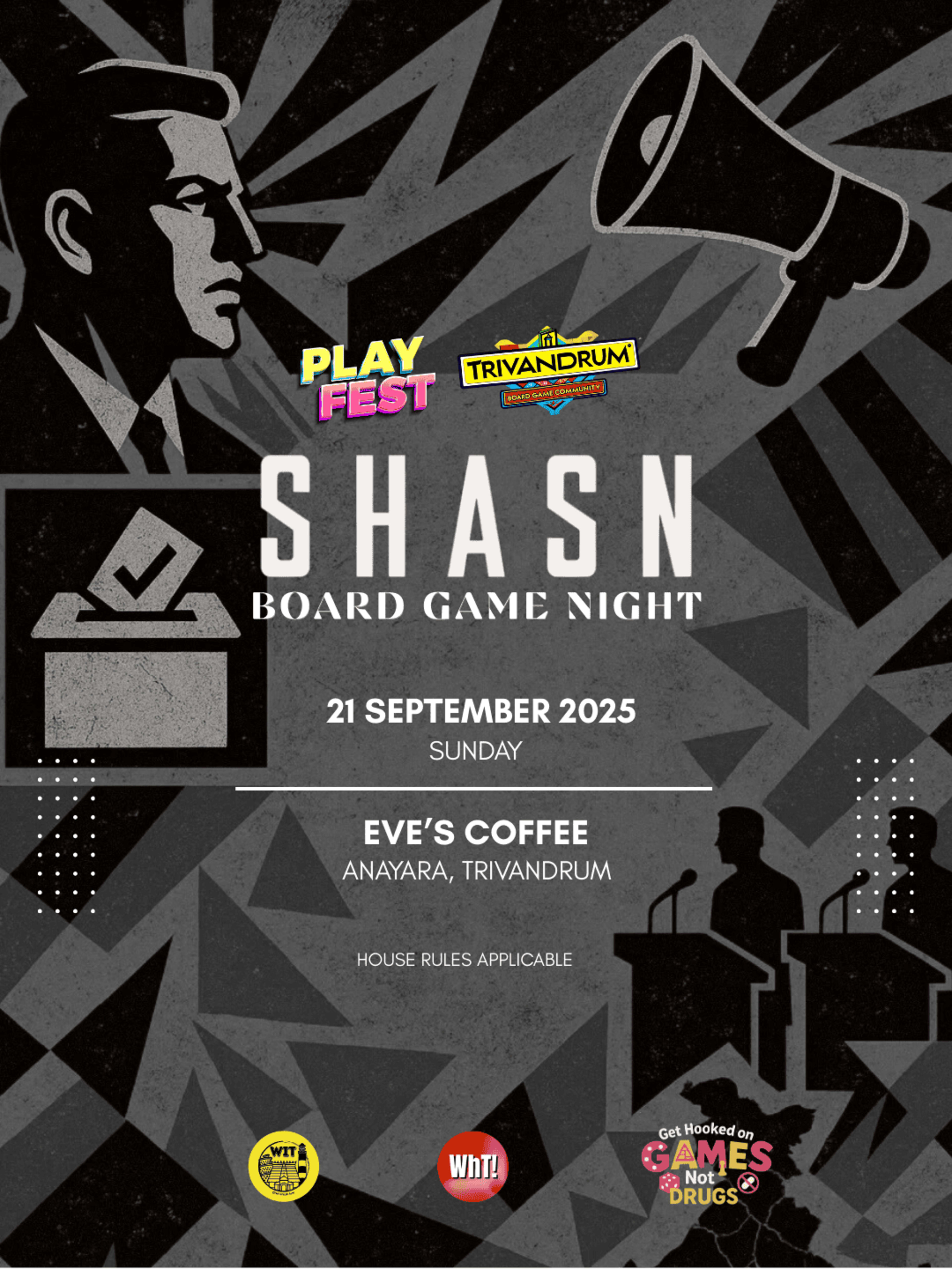 SHASN BOARD GAME NIGHT banner