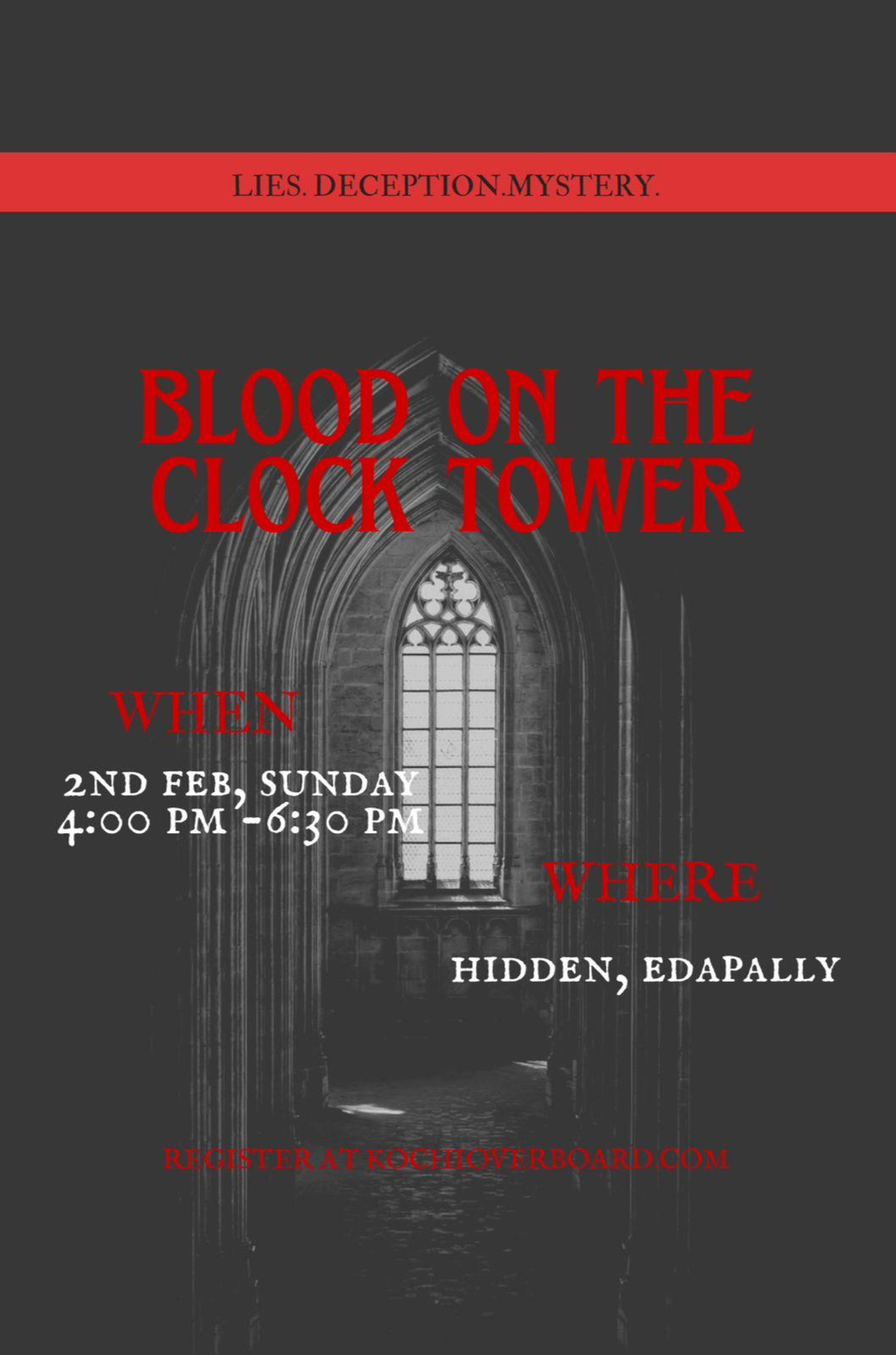 Blood on the Clock Tower Again! banner