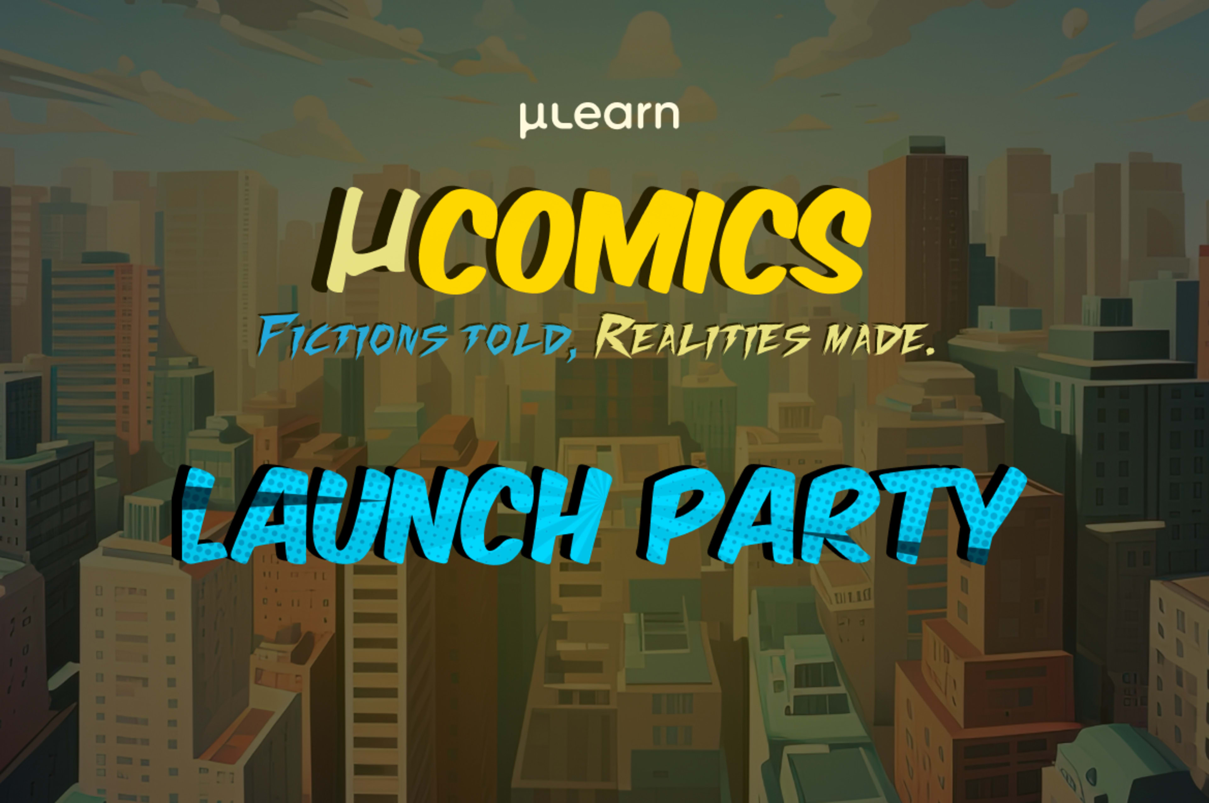 μComics Launch Party banner