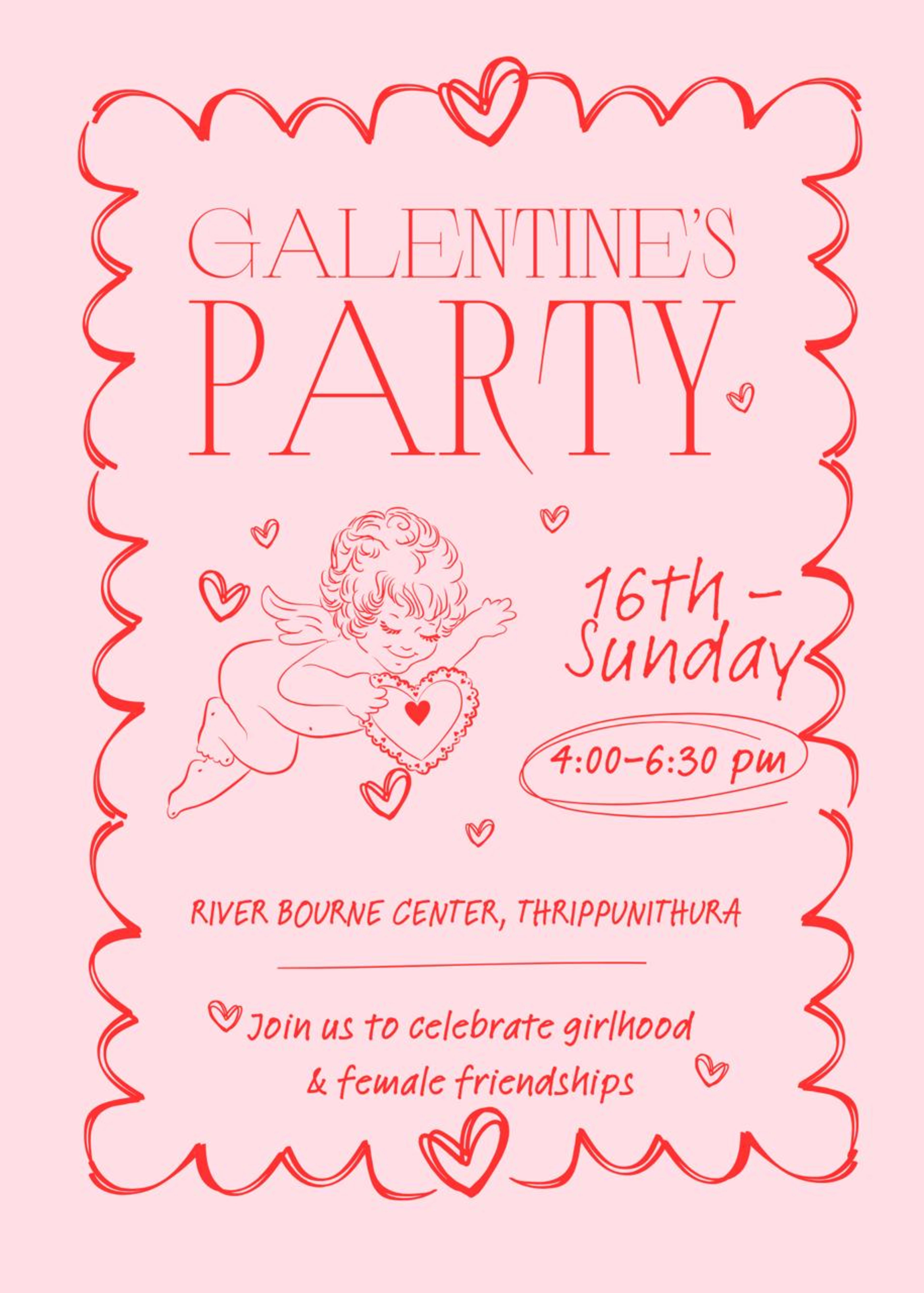 Galentine's Party banner