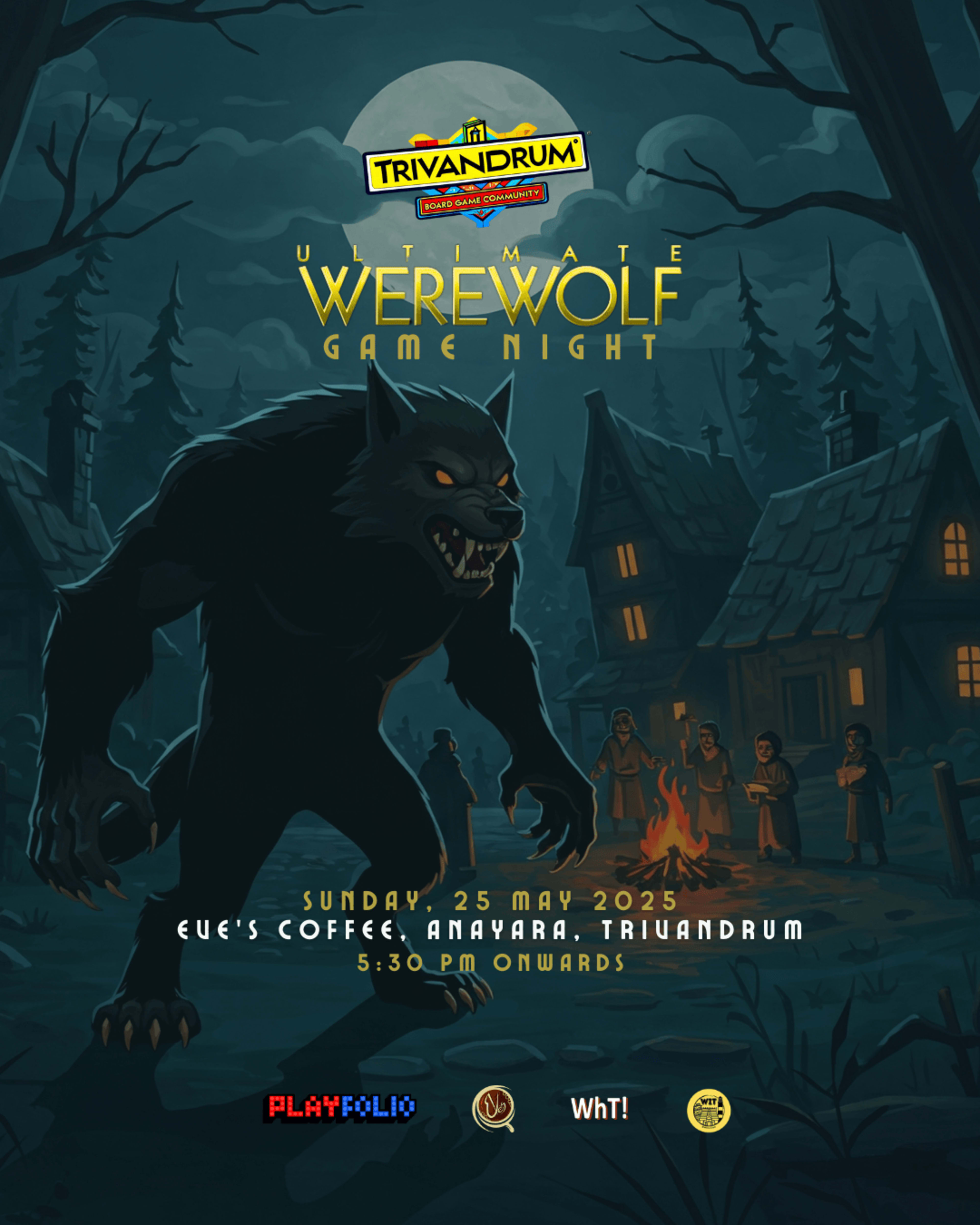 Werewolf Board Game Night banner