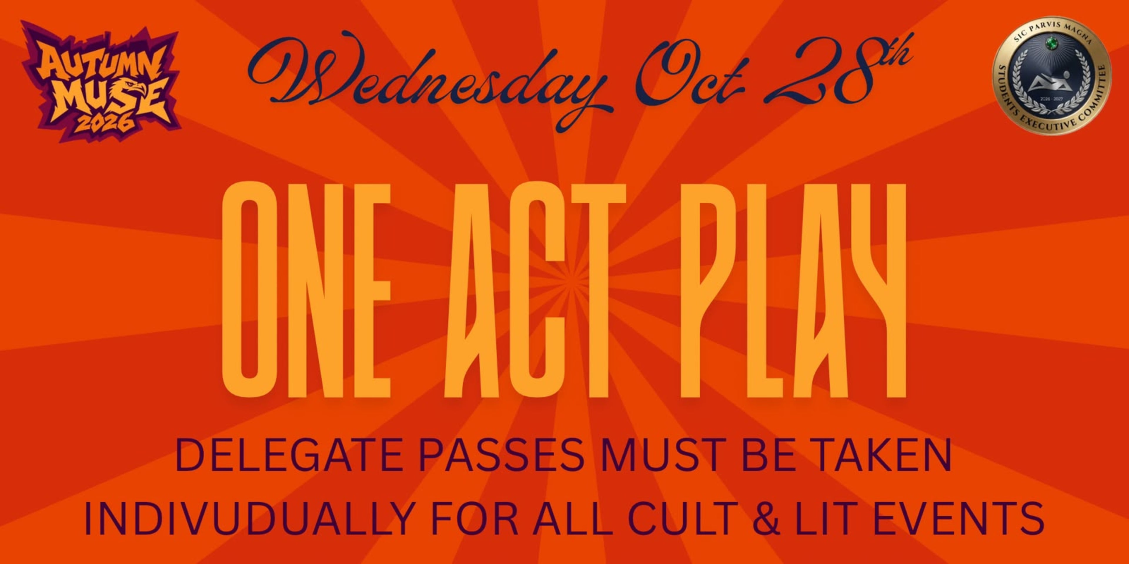 Spot light (one act play) banner