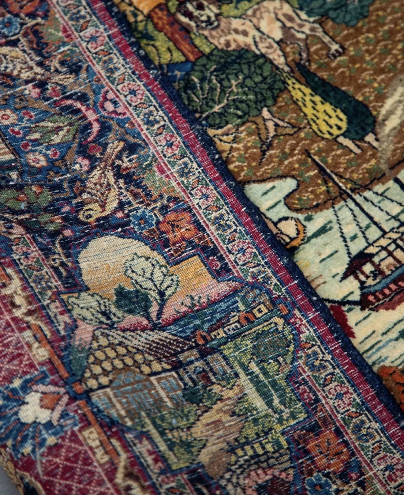 A hand-knotted rug in The RUG Index's care, photographed uncropped