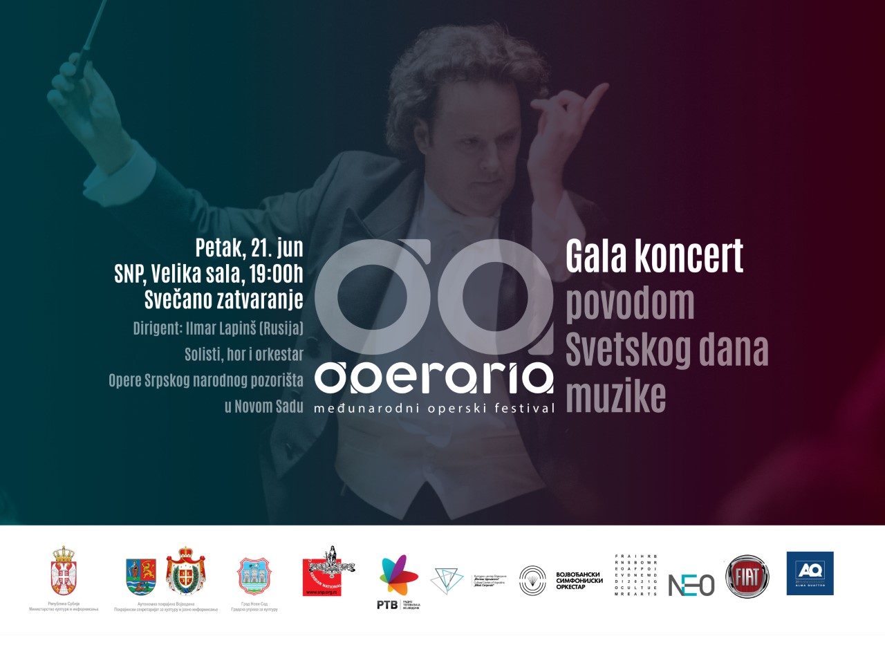Svečano zatvaranje festivala Operaria - Gala koncert povodom Svetskog dana muzike