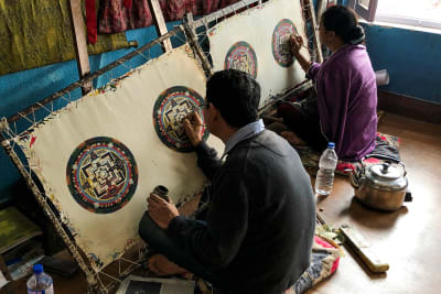 Mandala creation in Kathmandu