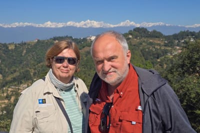mountain ranges from Nagarkot buovhw