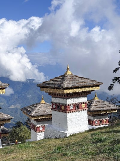 DochuLa Pass with stupas