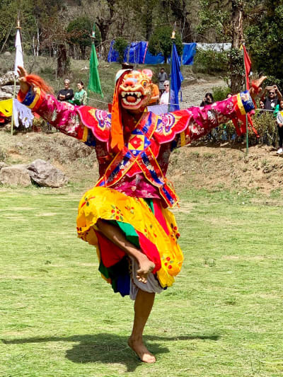 During festival time in bhutan