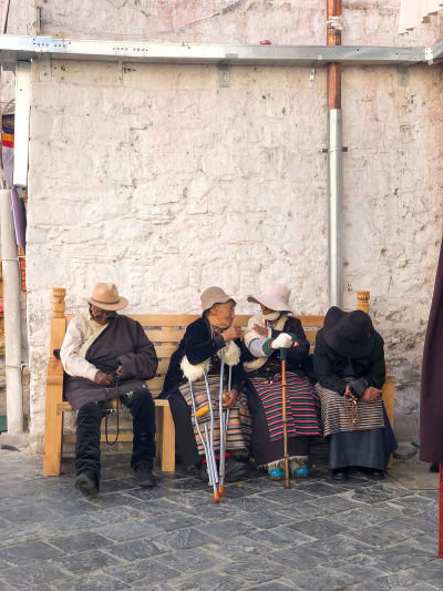 Local Tibetan Senior citizens knxdig
