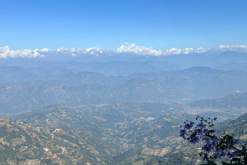 Nagarkot view of mountain ranges soeskf