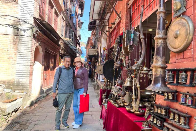 Street view during kathmandu tour lakiri