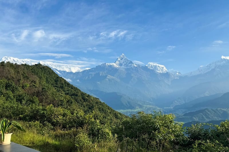 Fistail mountain view from Pokhara
