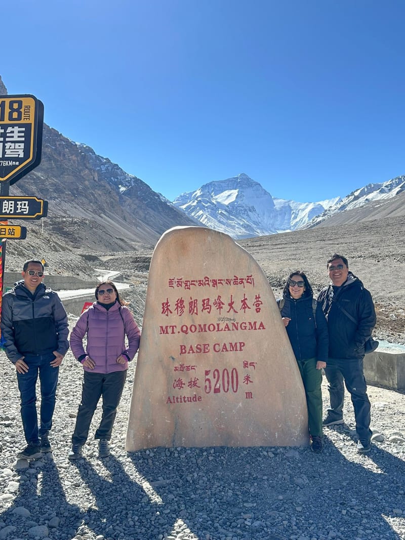 Mount Everest view from EBC, Tibet