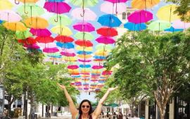 Conozca el imperdible «Umbrella Sky Project» de Coral Gables