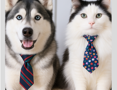 CAT & DOG TIE