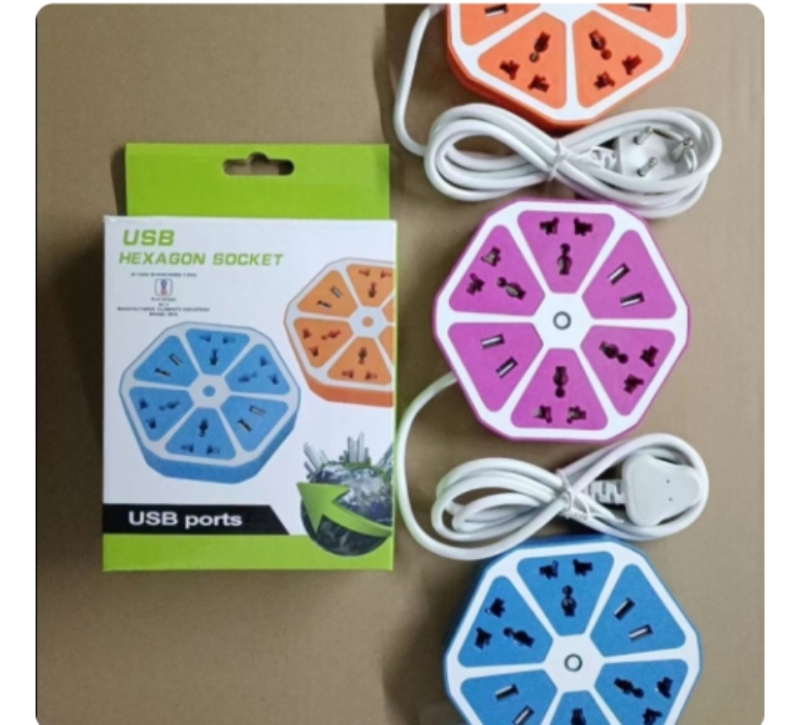 4 USB Hexagon Shocket